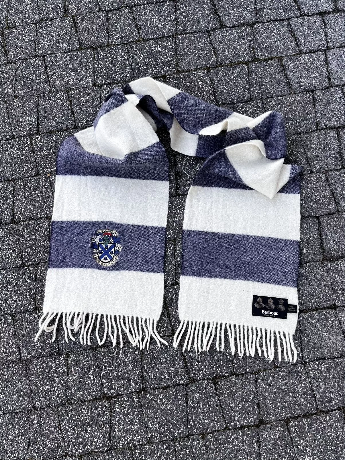 Barbour Gloves Scarves 🧣 Barbour Scarf Lambswool 100% Scotland White