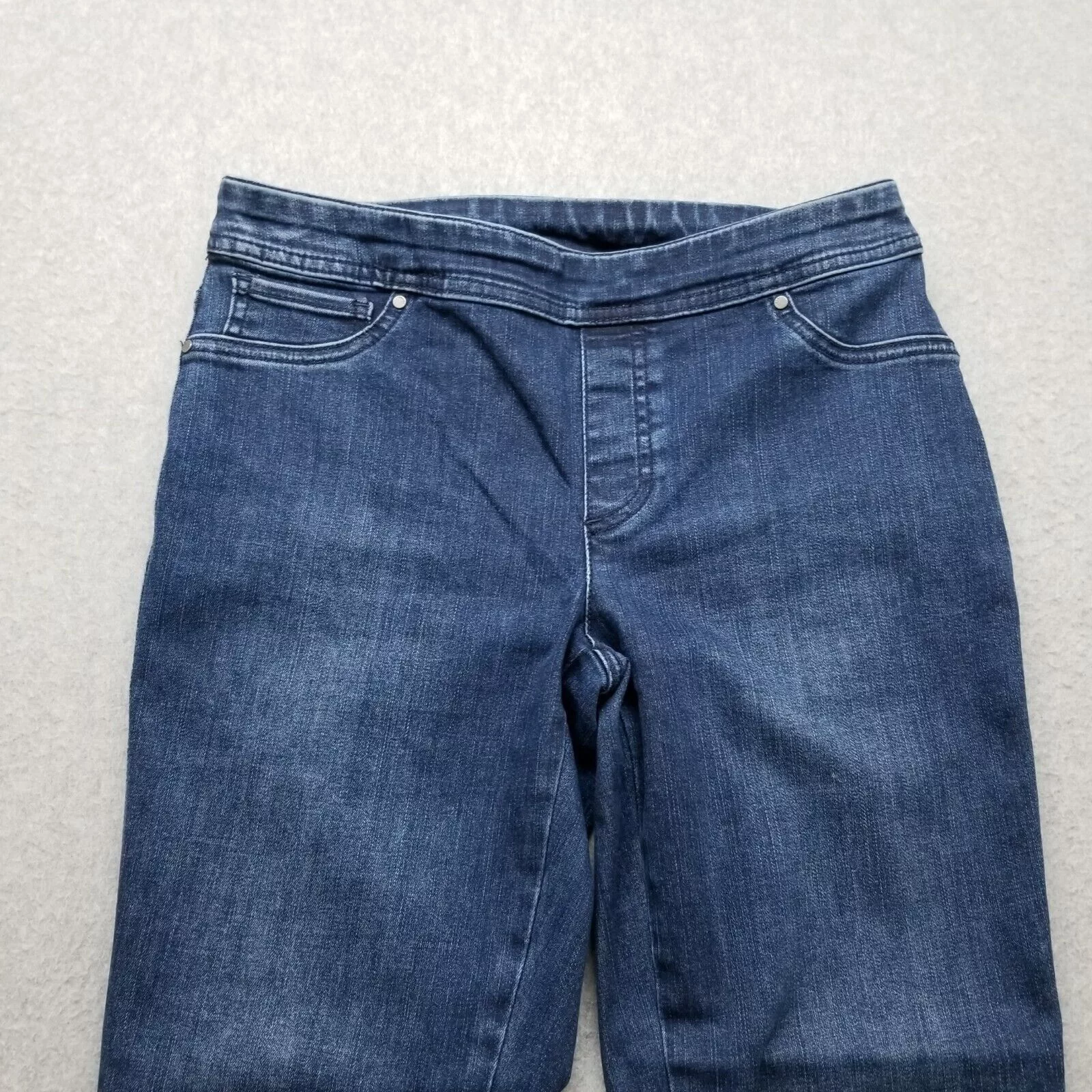 Chicos Jeans Womens 00 Blue 28x27 Stretch Ankle Multi