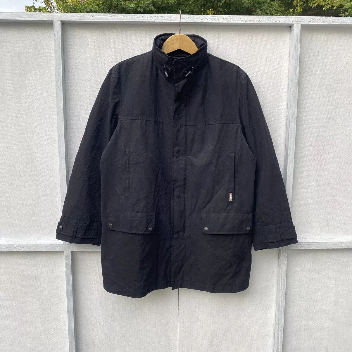 Vintage Burberry Parkas Jacket Black
