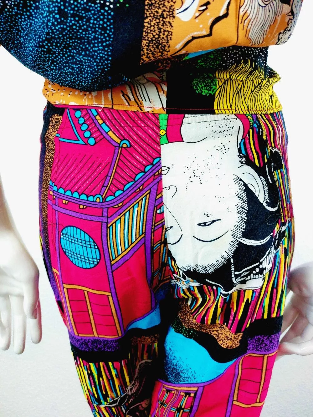 Marithe + Francois Girbaud Maxi Dresses Marithe + Francois Girbaud Dragon Tiger Boho Shirt Pants Set Multi