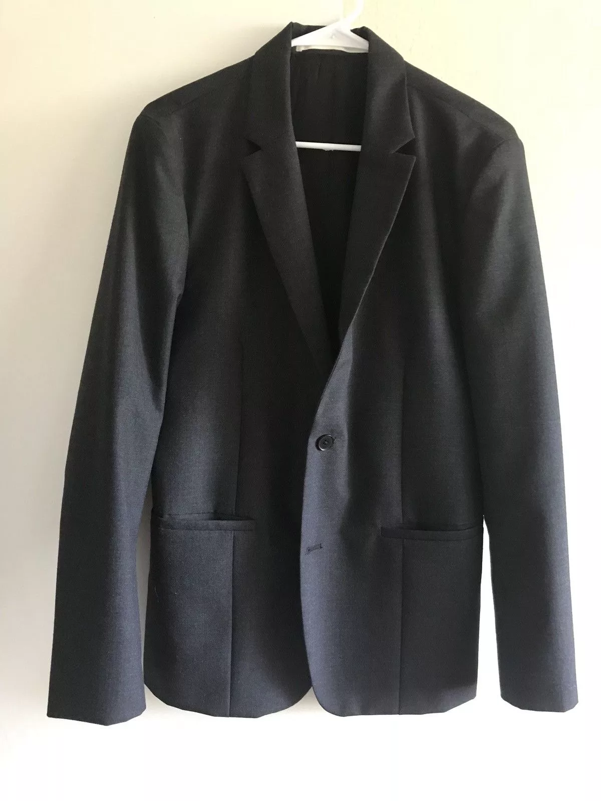 Norse Projects Suits Norse Projects Thomas Charcoal Gray Wool Suit Cropped Notch Cropped Pants