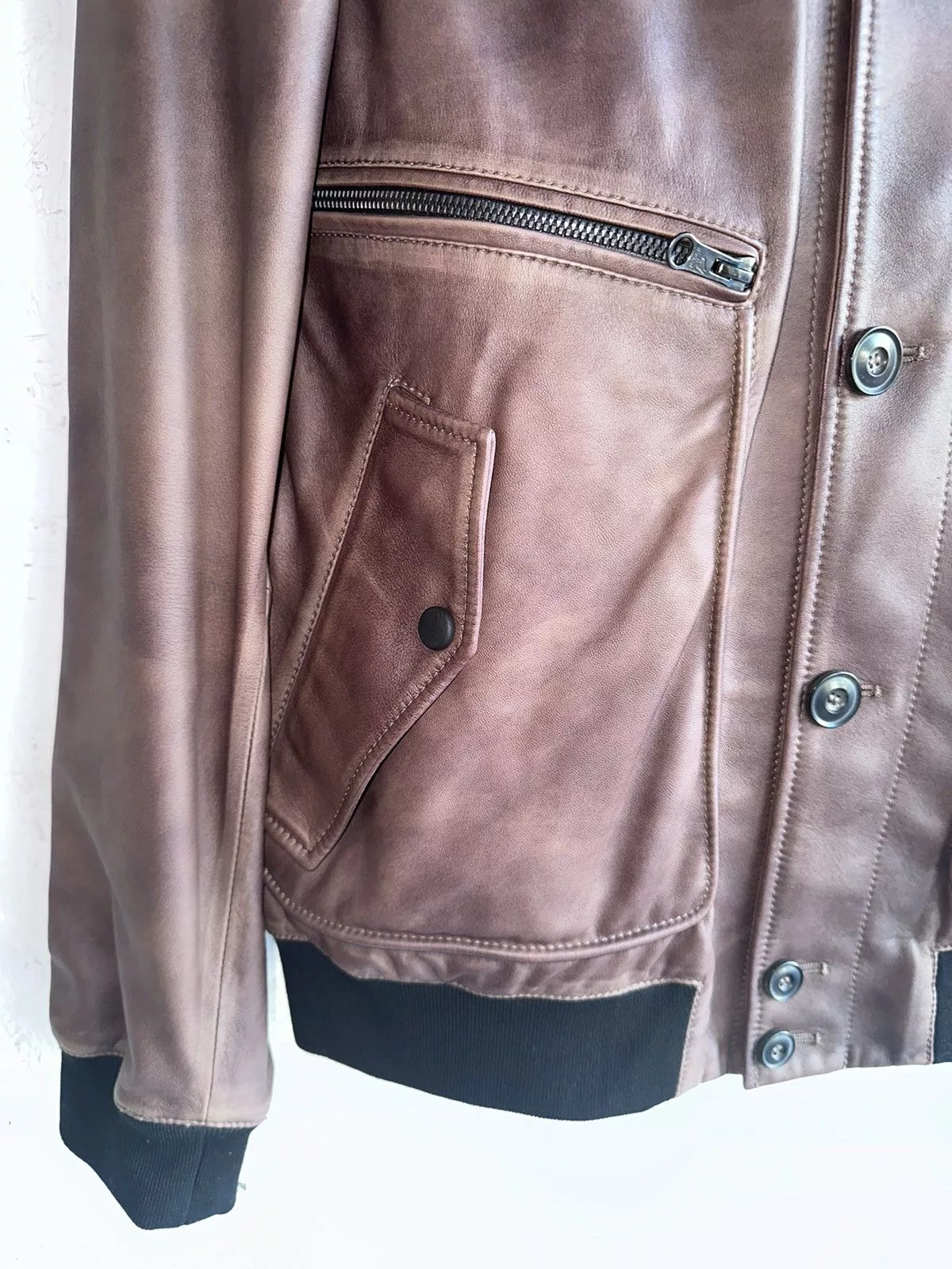 Hogan Leather Jackets Hogan Leather Jacket Brown