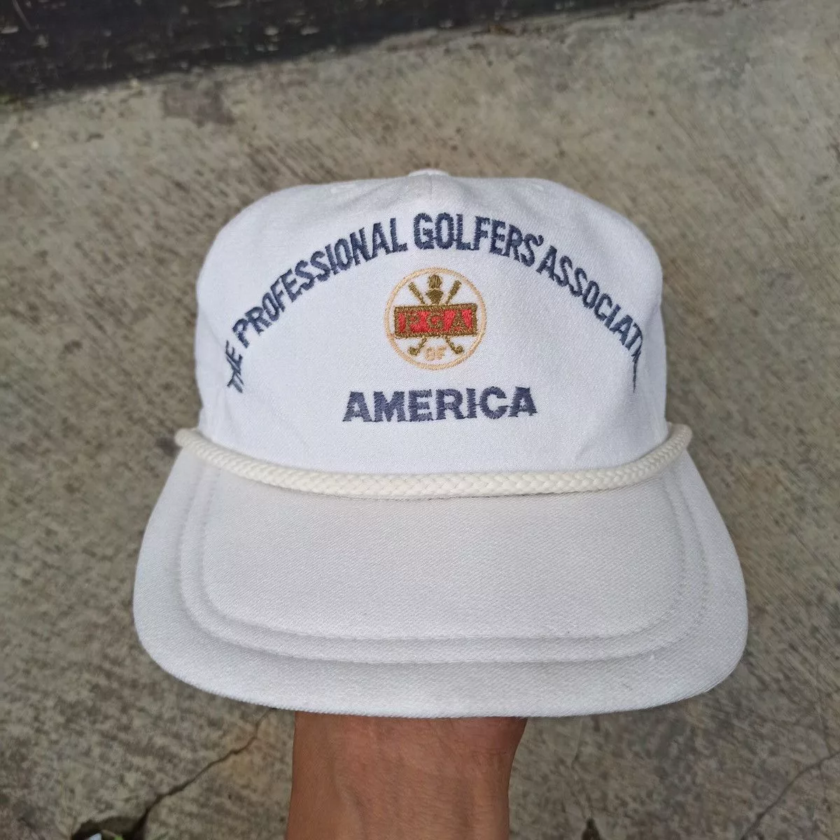 Vintage Hats VINTAGE PGA hat official tag White