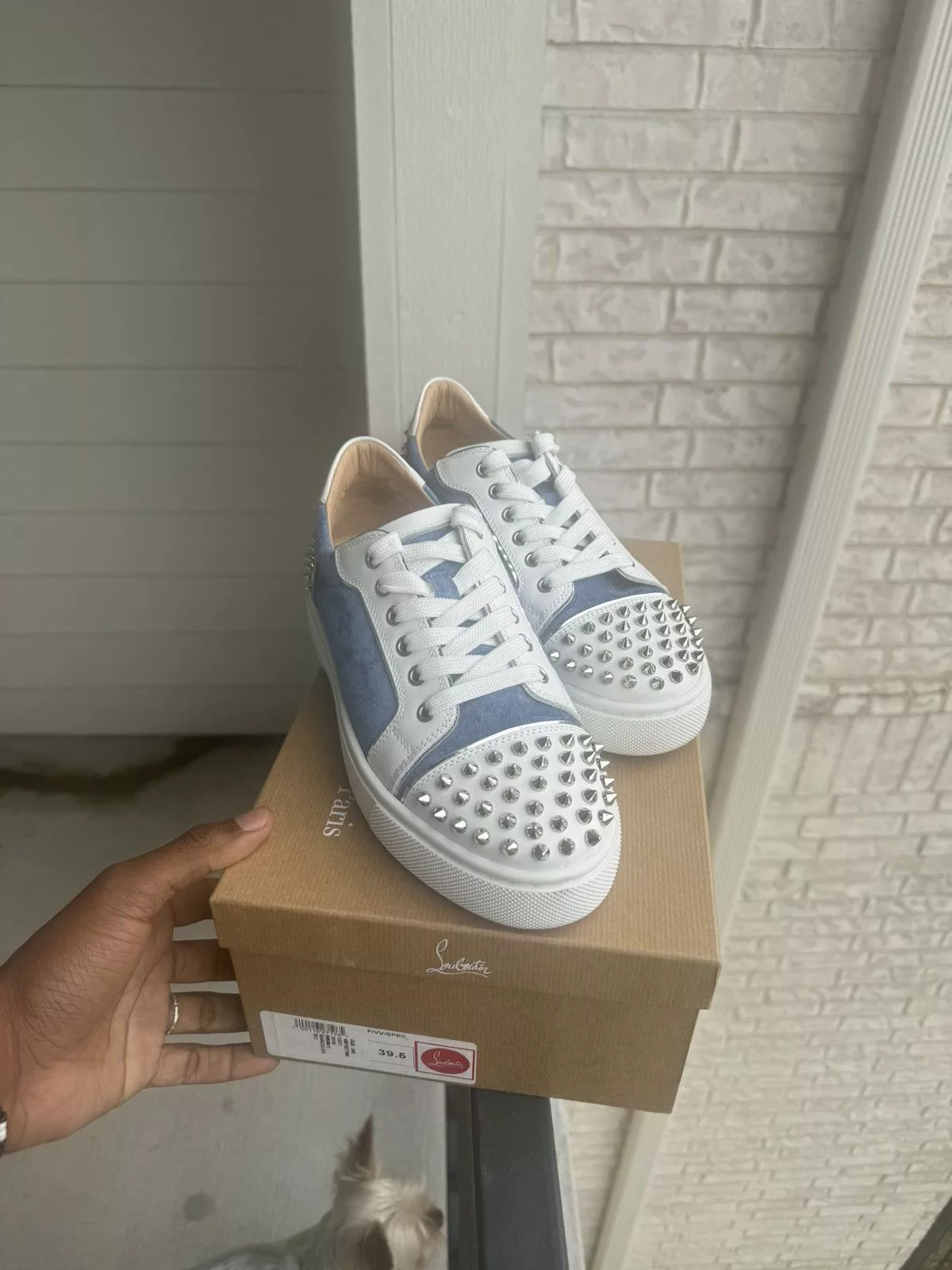 Christian Louboutin Low Top Sneakers Christian Louboutin red bottom sneaker White