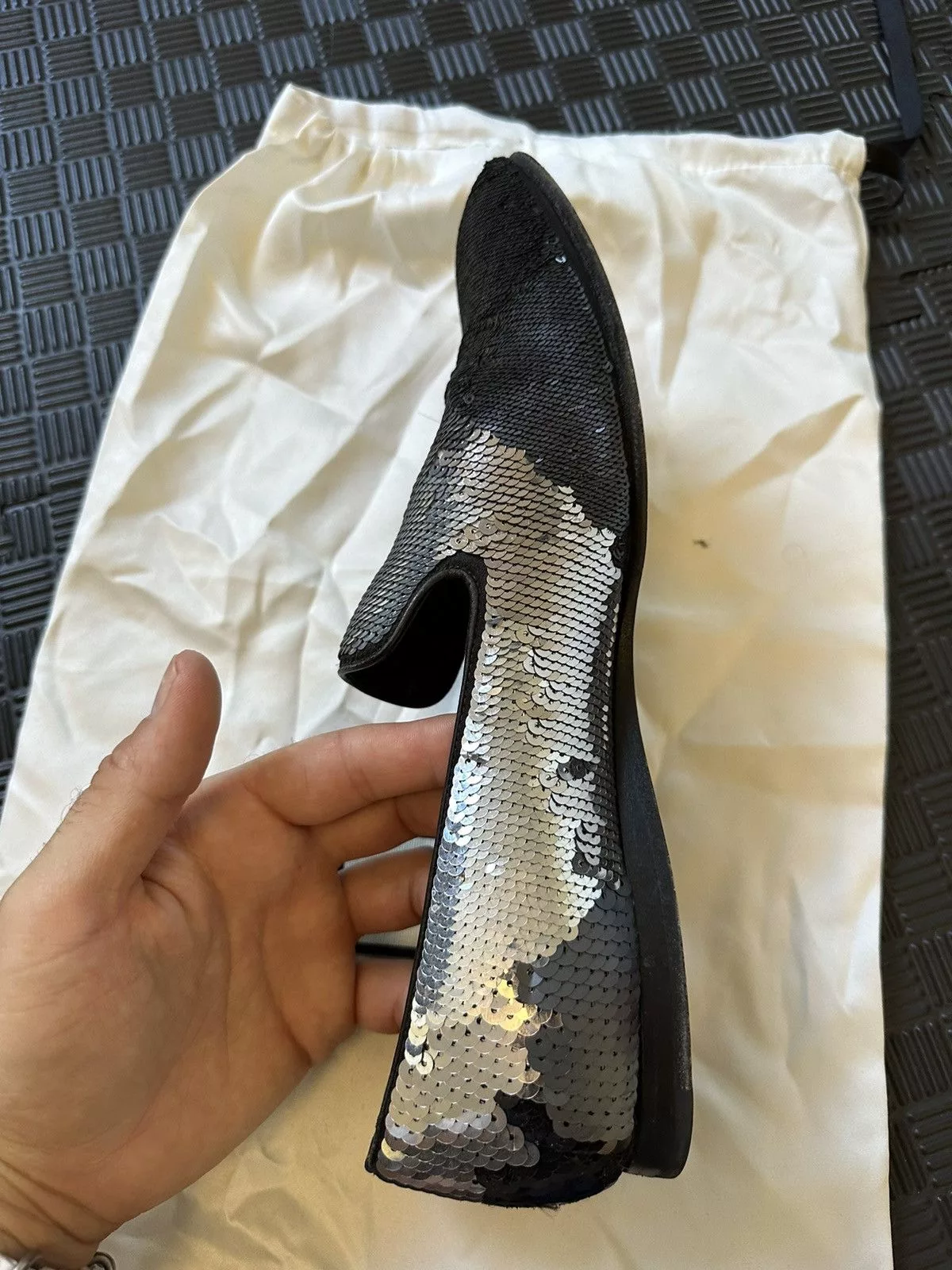 Prada Formal Shoes Sequin Prada loafers Black