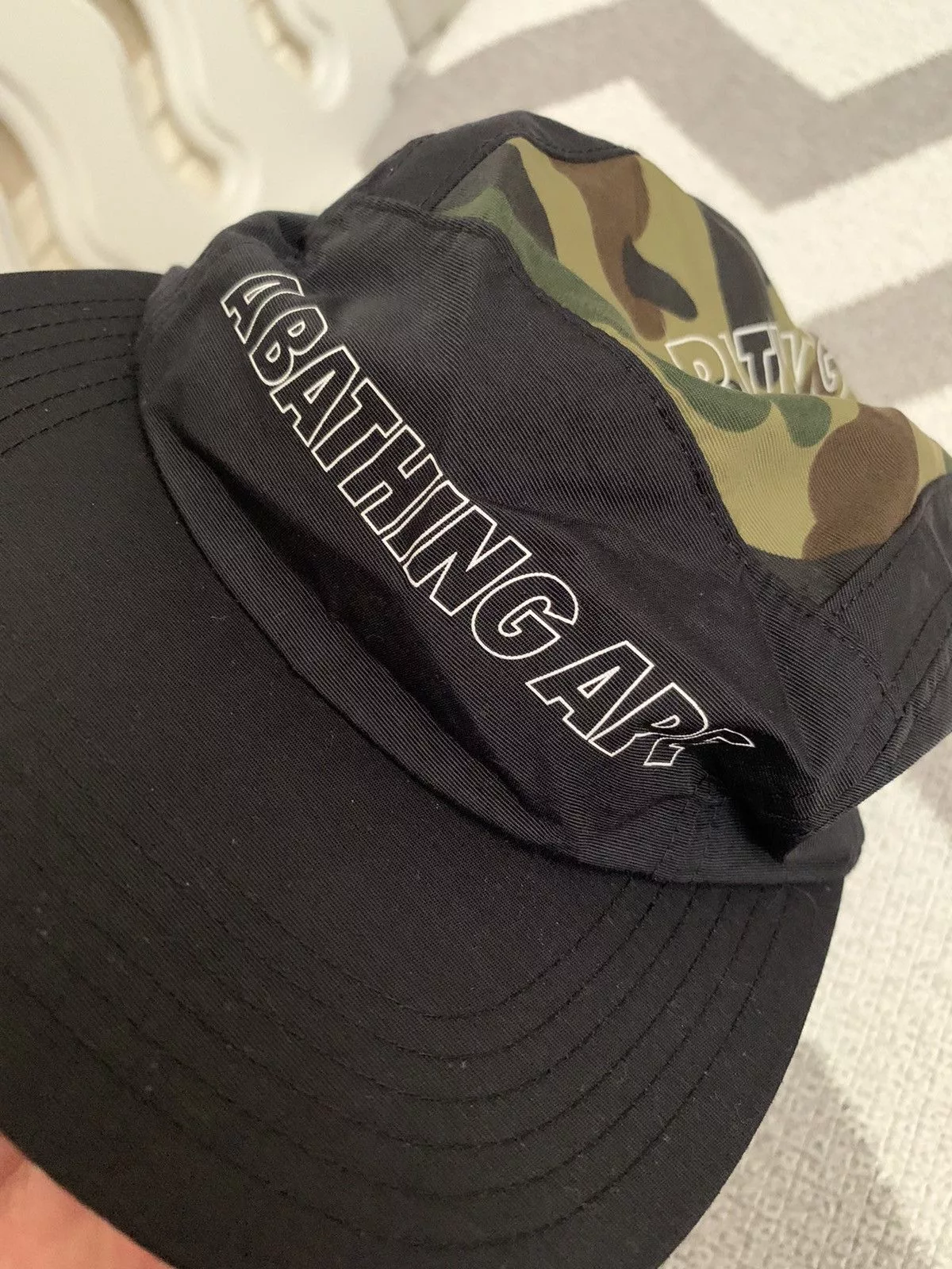 Bape Hats Bape 1st Camo Jet Cap Black