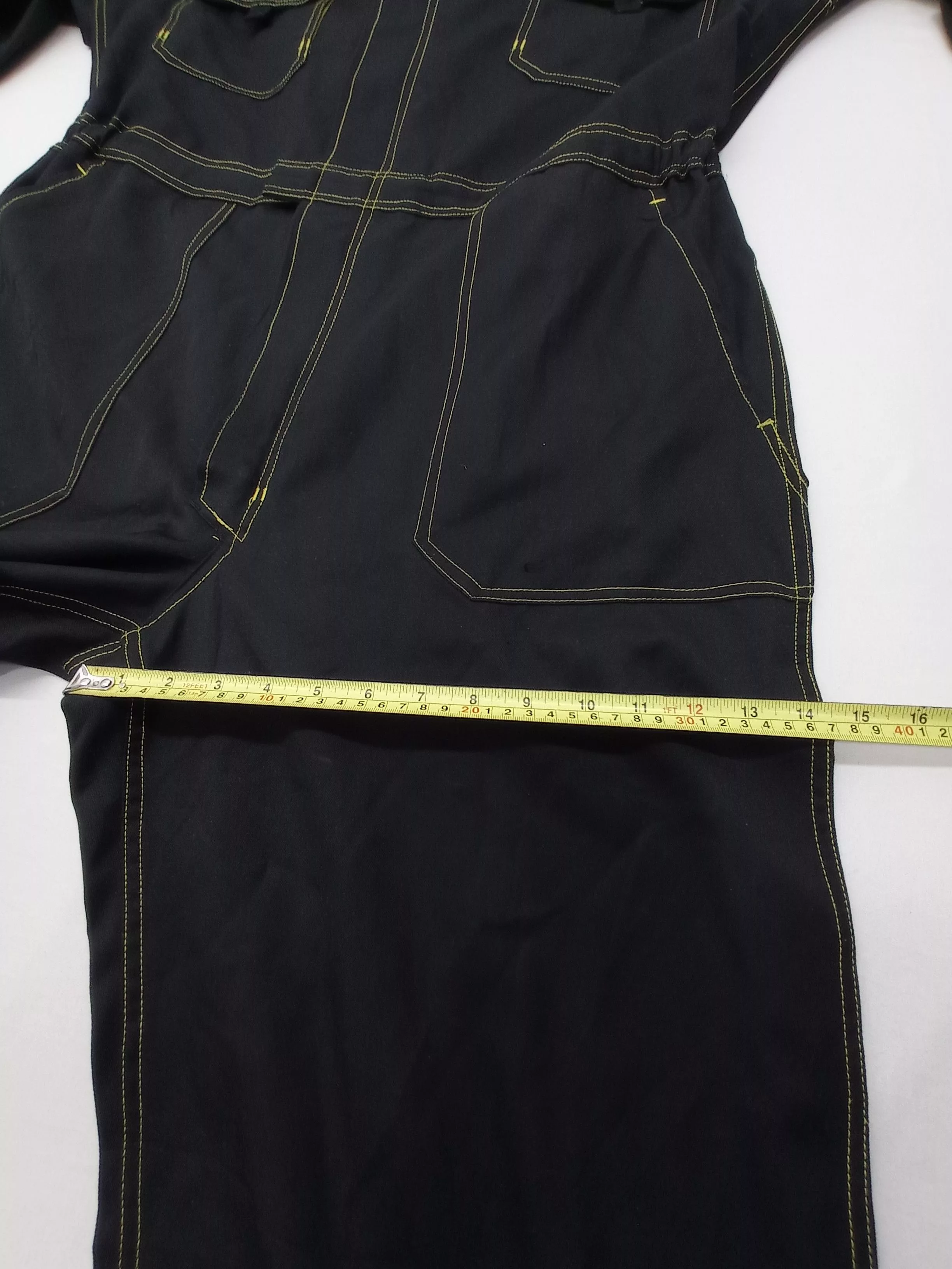 Other Overalls Jumpsuits Other Yellow Hat Coverall Black Workwear