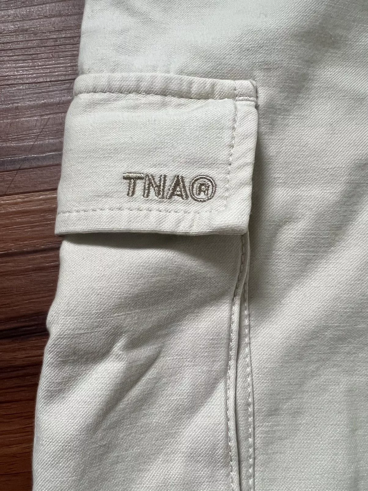 TNA Sweatpants Joggers TNA Aritzia Squad Parachute Pants White