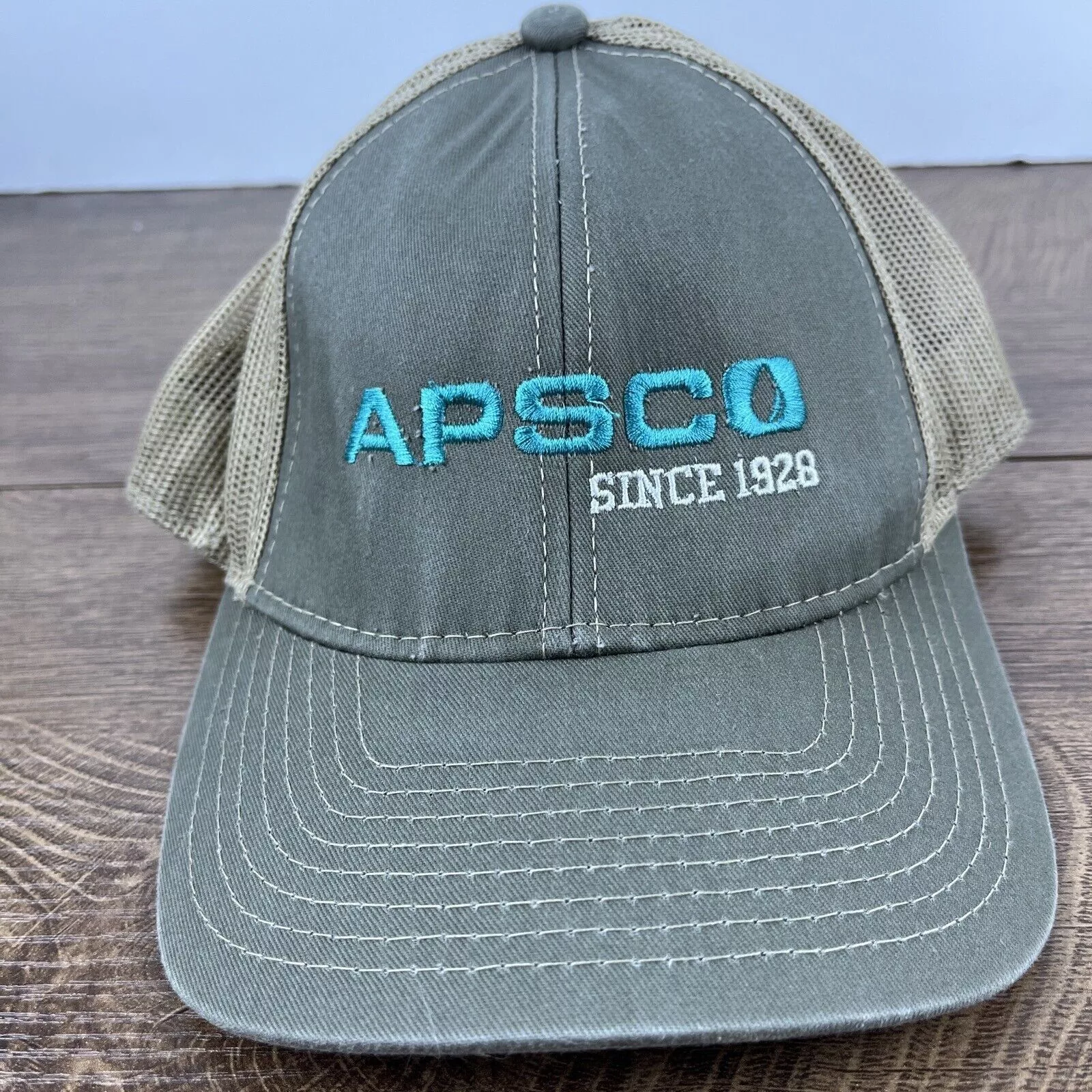 Other Hats Other Apsco Hat Apsco 1928 Hat Gray Hat Adjustable Gray Adult Size