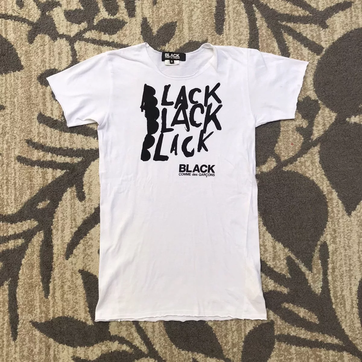 Comme des Garcons Short Sleeve T Shirts Comme des Garcons × Comme des Garcons Black 00s Black Comme Des Garcons Tshirt White