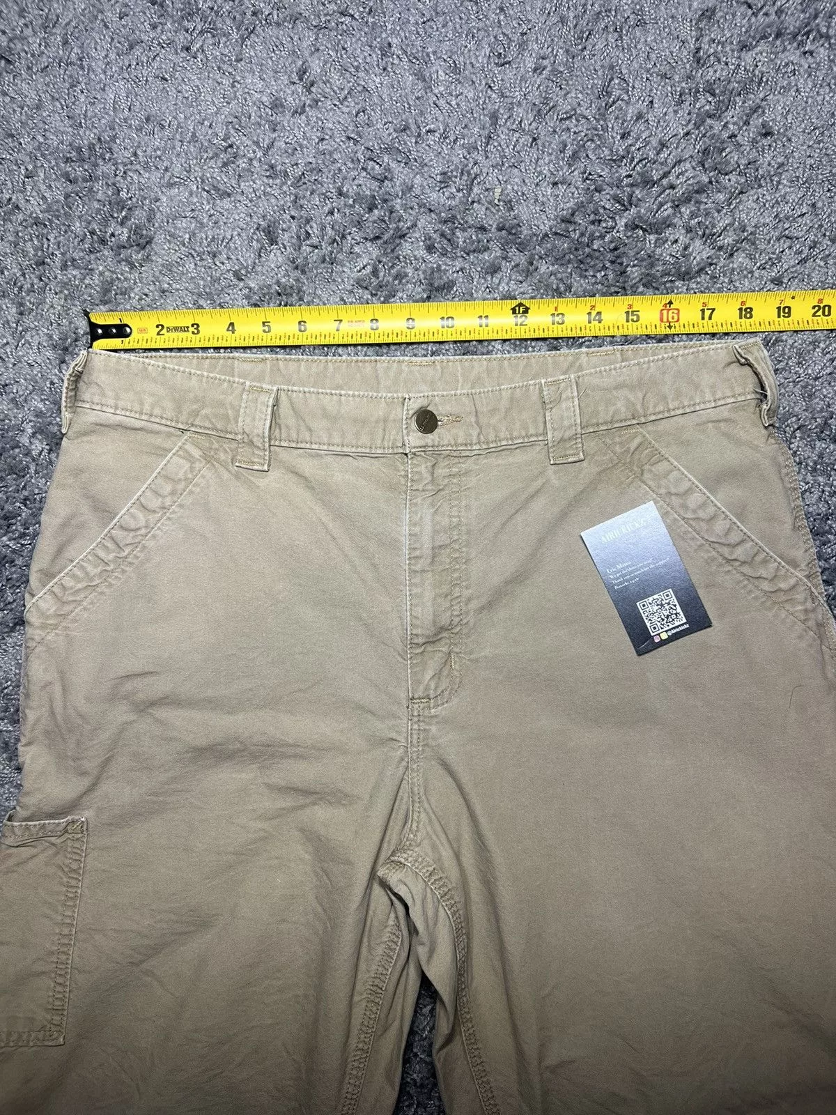 Carhartt Casual Pants Carhartt × Vintage Vintage dungaree fit khaki carhartt jeans workwear Brown Streetwear