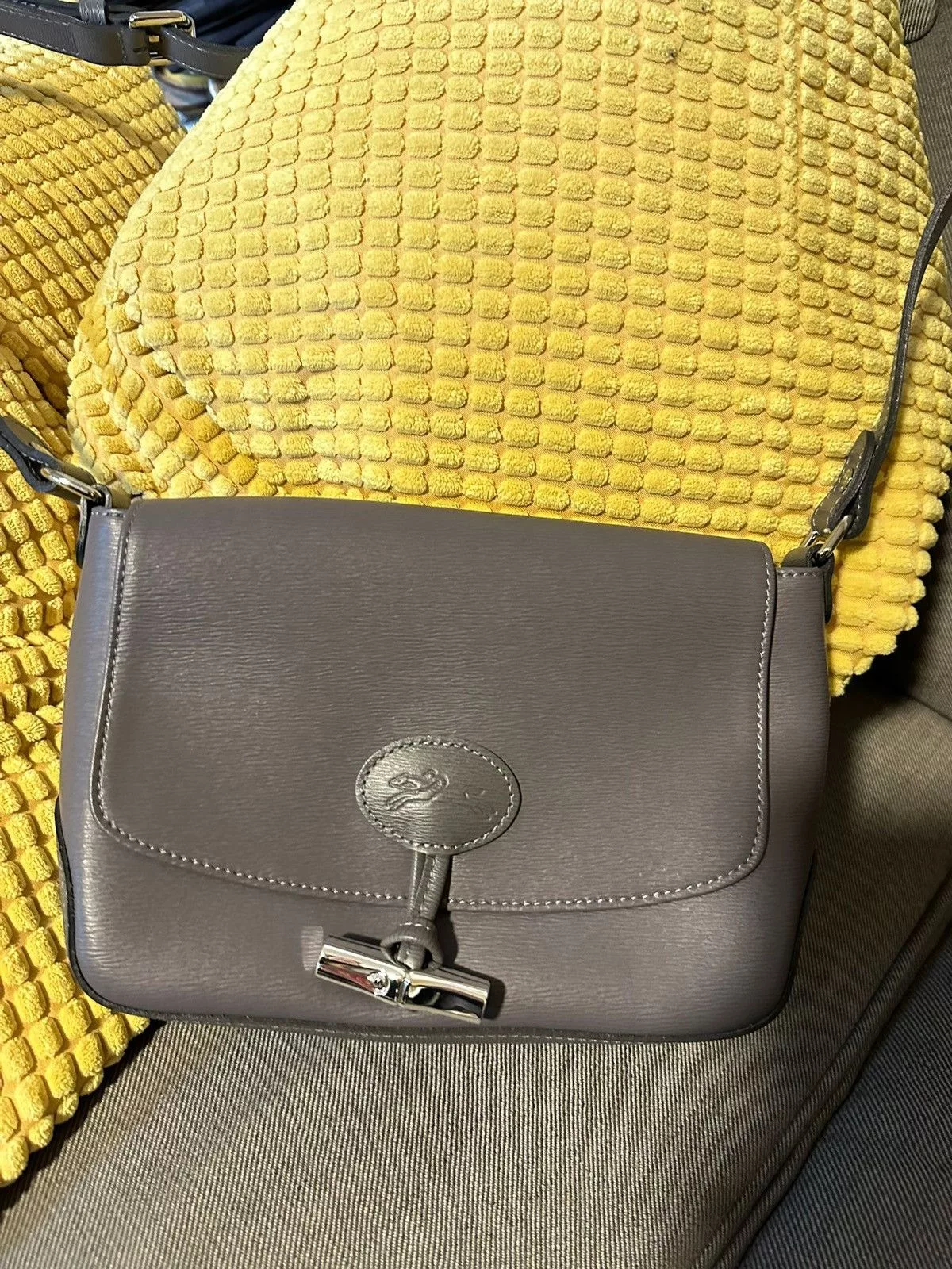 Longchamp Shoulder Bags LONGCHAMP Gray shoulder bag