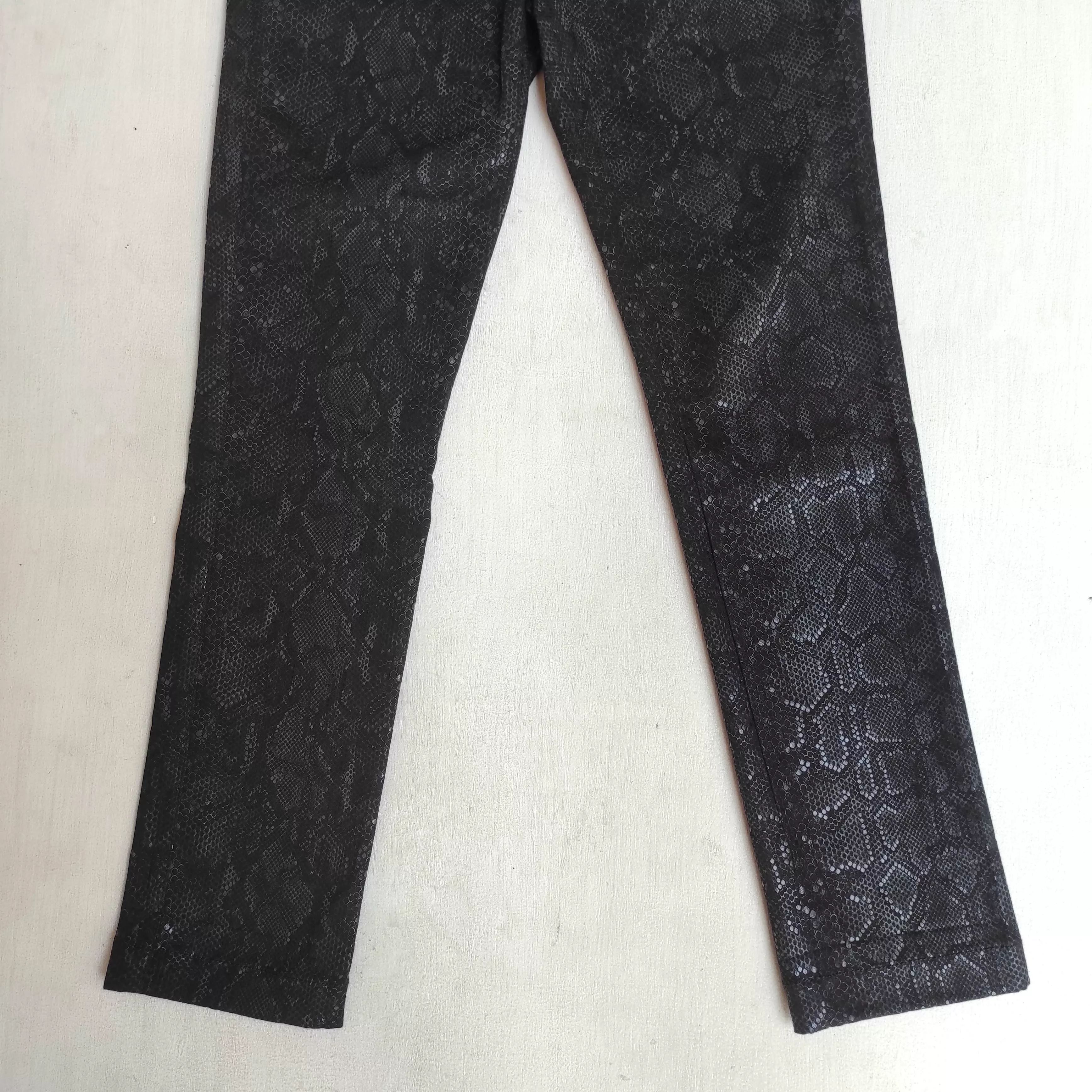 Designer Pants Designer × Escada Escada Python Pants Black Snake Print Sexy Designer