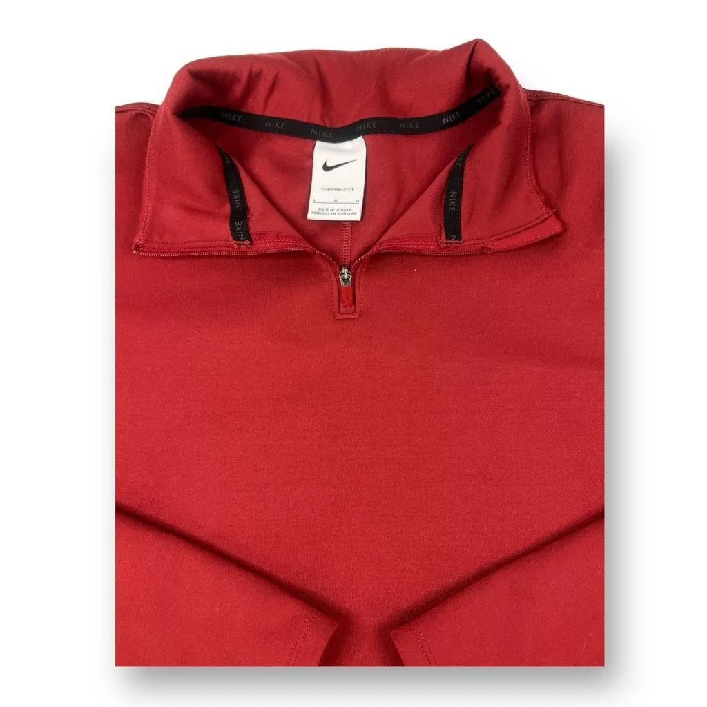 Nike Sweatshirts Nike 1/4 Zip Therma-fit Pullover Size Large Red
