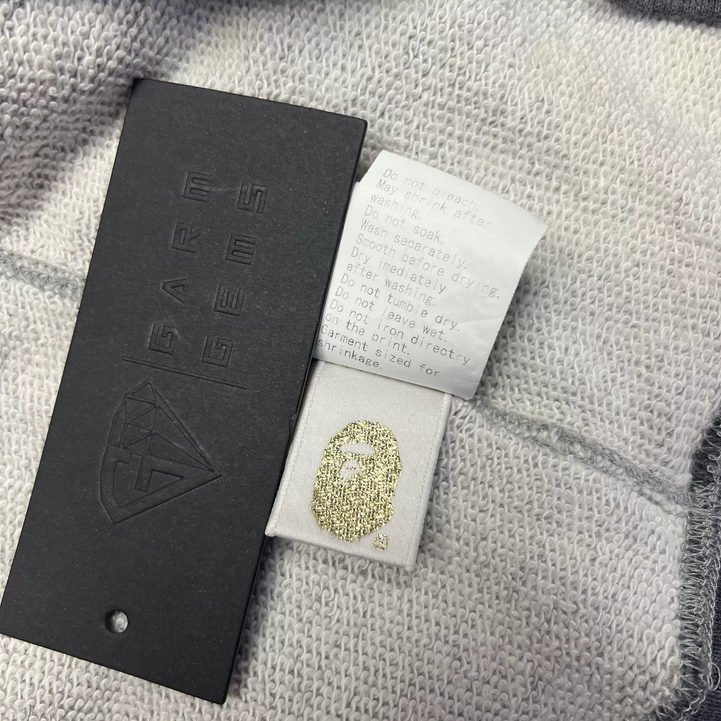 Bape Sweatshirts Bape College Crewneck Gray