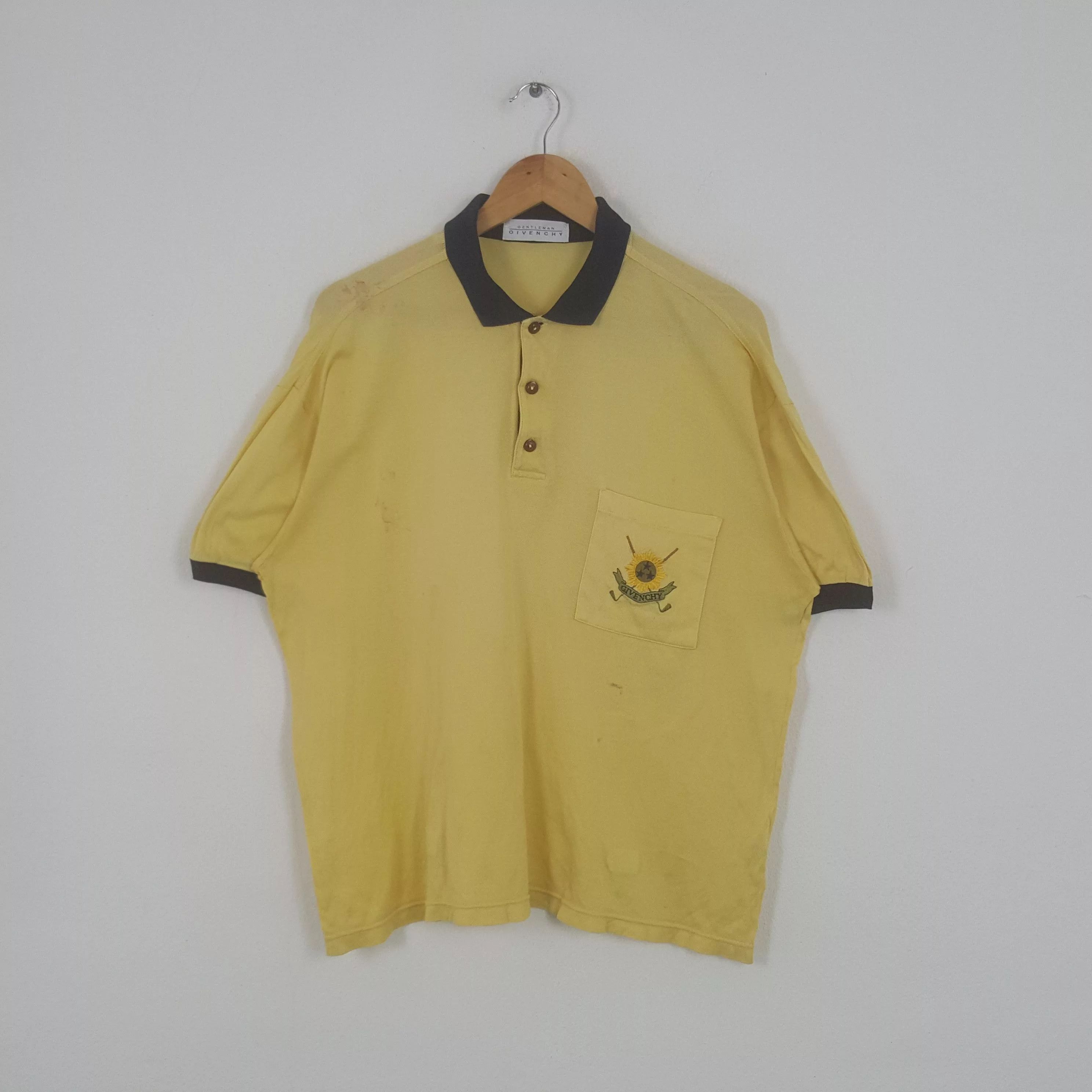 Givenchy Polos Givenchy × Vintage Vintage Givenchy Designer Brand 90's Polos Yellow