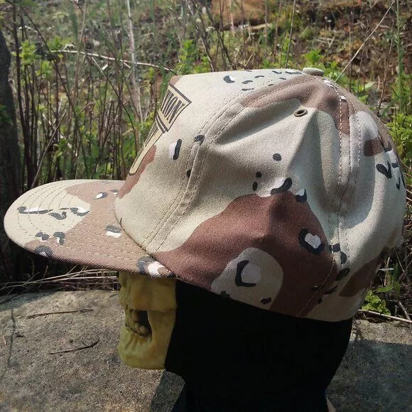 Vintage Hats Vintage NWT DS Operation Desert Storm Camouflage Snap Back Hat Brown Streetwear
