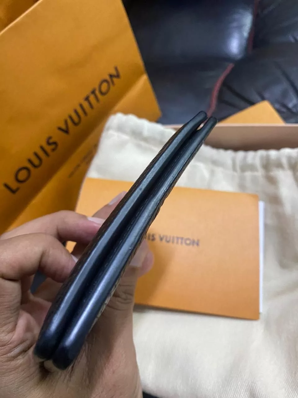 Louis Vuitton Wallets Authentic LOUIS VUITTON Organizer special edition Black