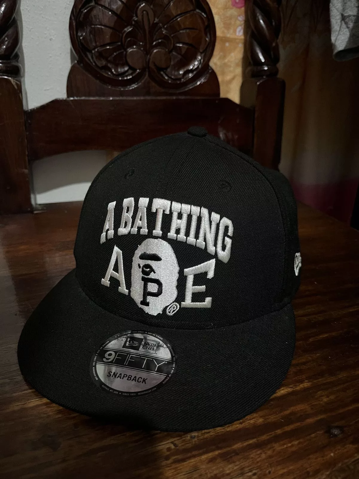 Bape Hats Bape × New Era Bape x New Era Snapback Cap Black