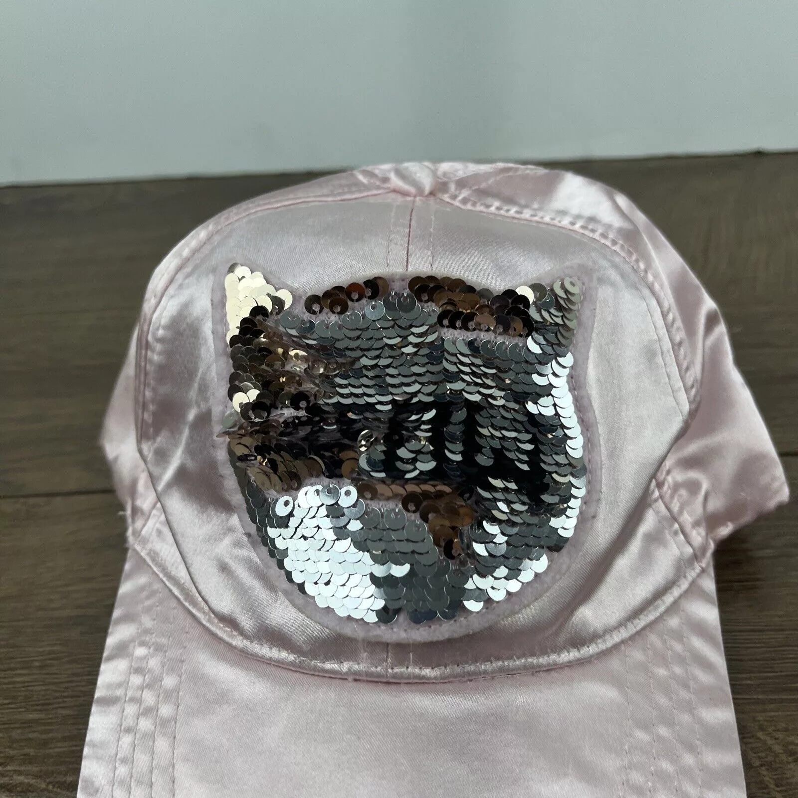 Other Hats Other Cat Face Hat Glitter Hat Pink Cap Adjustable Pink Adult Size