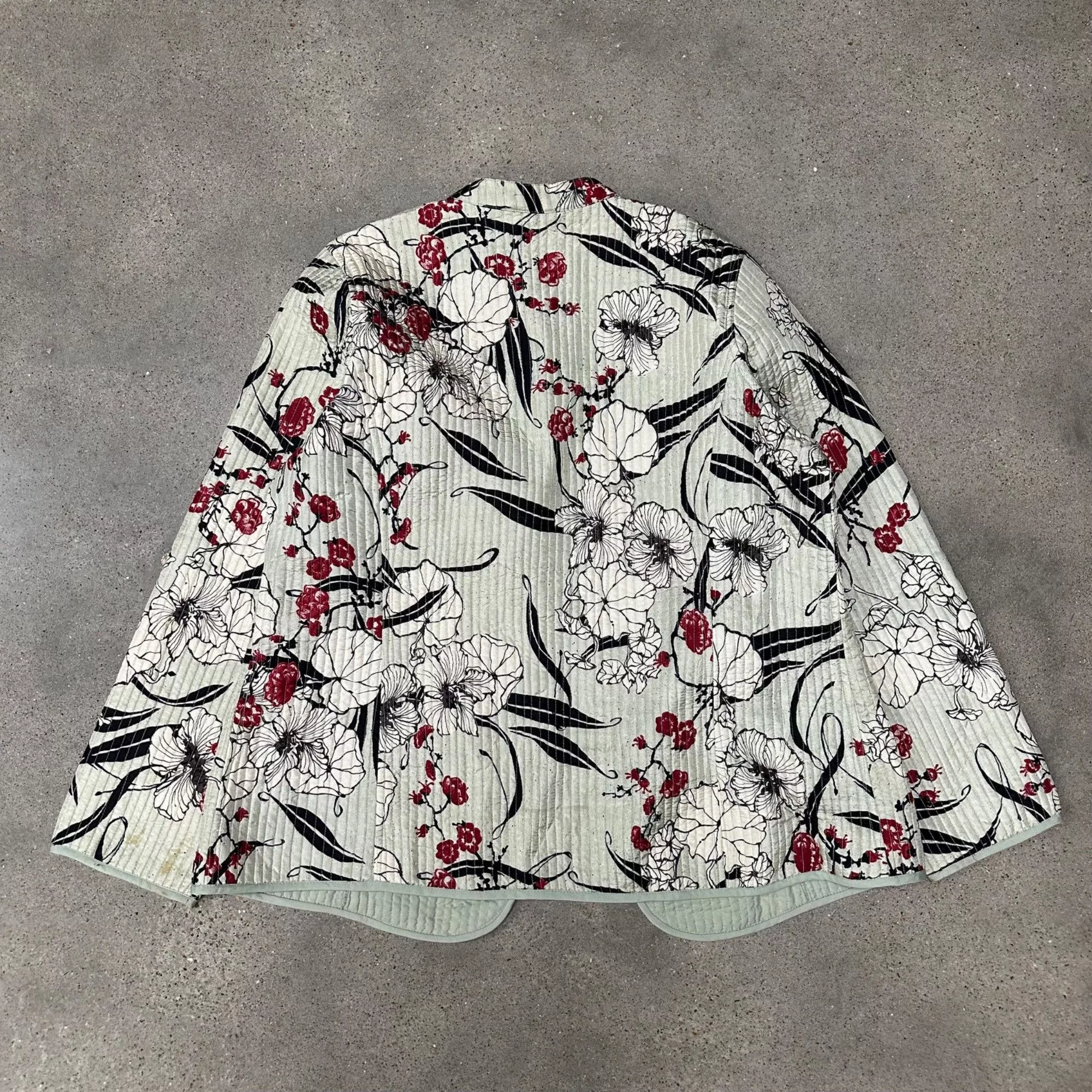 Vintage Light Jackets Vintage Unique Sashiko Boro Style Kimono Jacket Multi