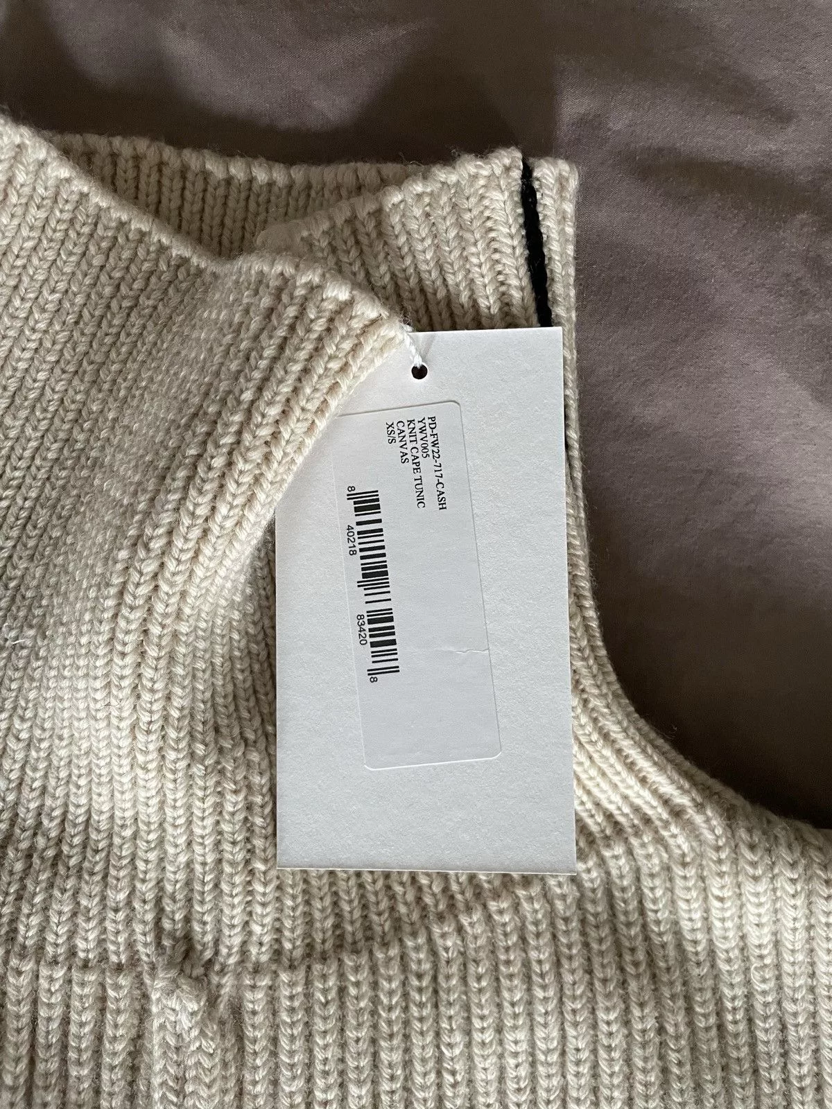 Peter Do Sweaters PETER DO KNIT CAPE TUNIC - size XS/S Beige