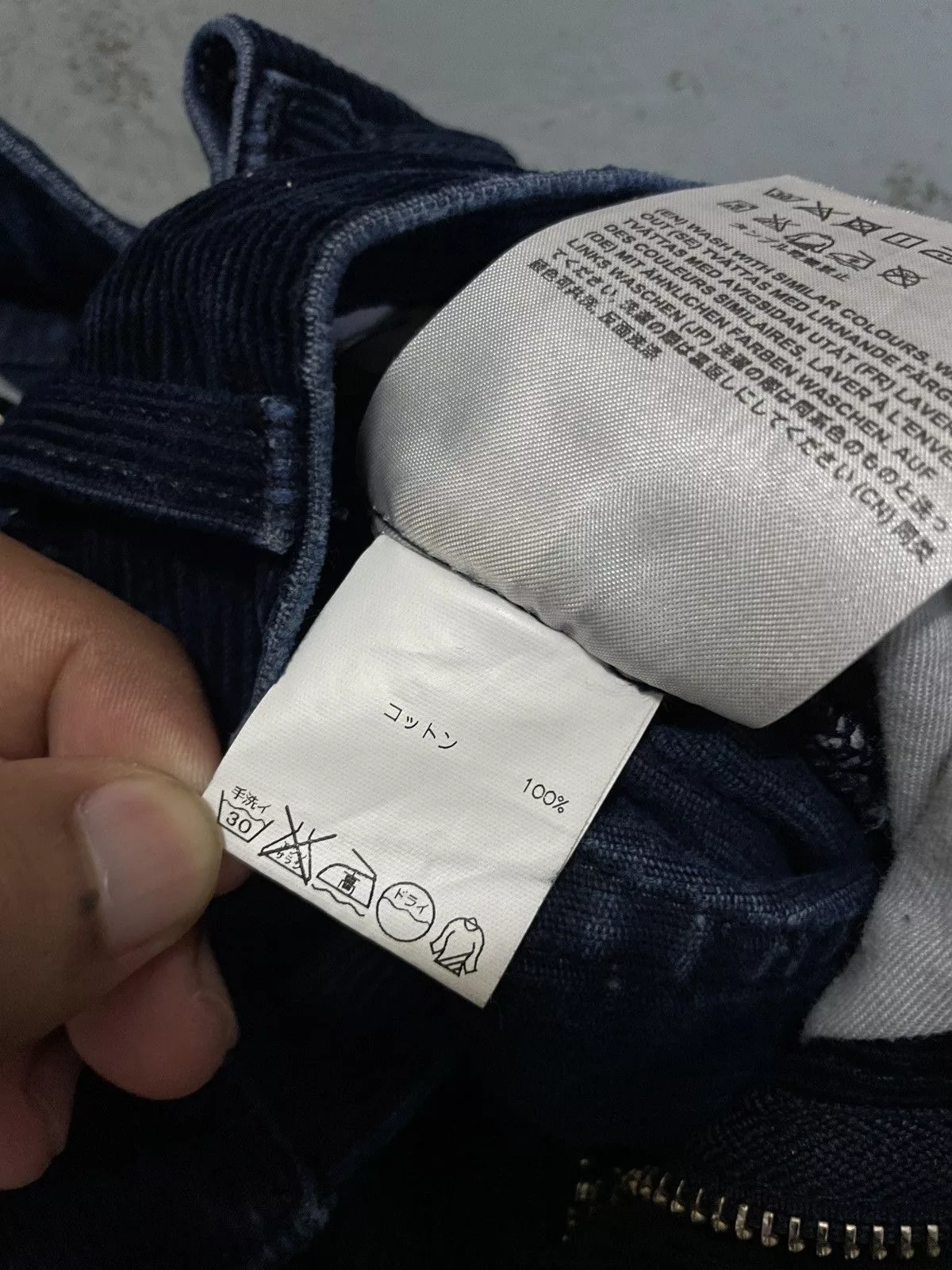Acne Studios Denim Acne Studios × Designer Acne Studios Boy Cord Indigo Corduroy Pants Blue