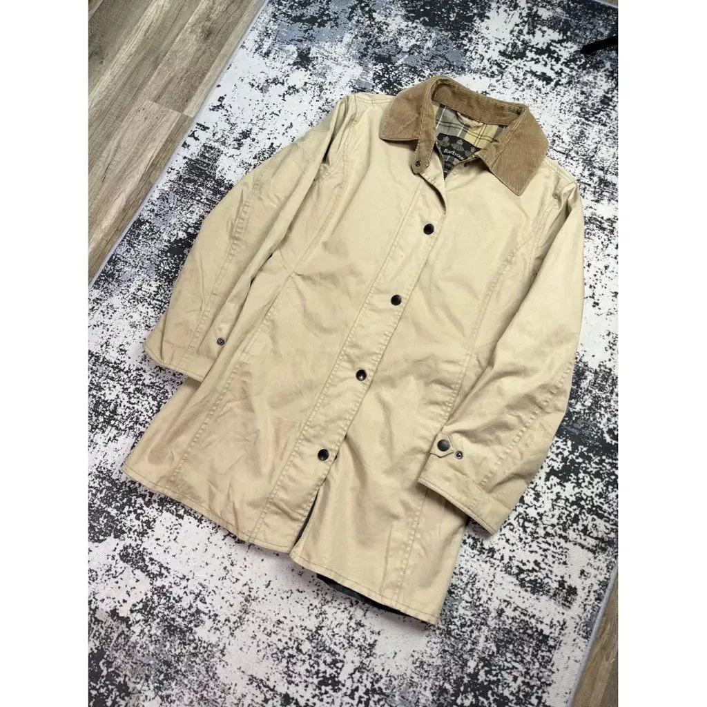 Barbour Coats Barbour coat with pattern Size: 42 fit XL Beige