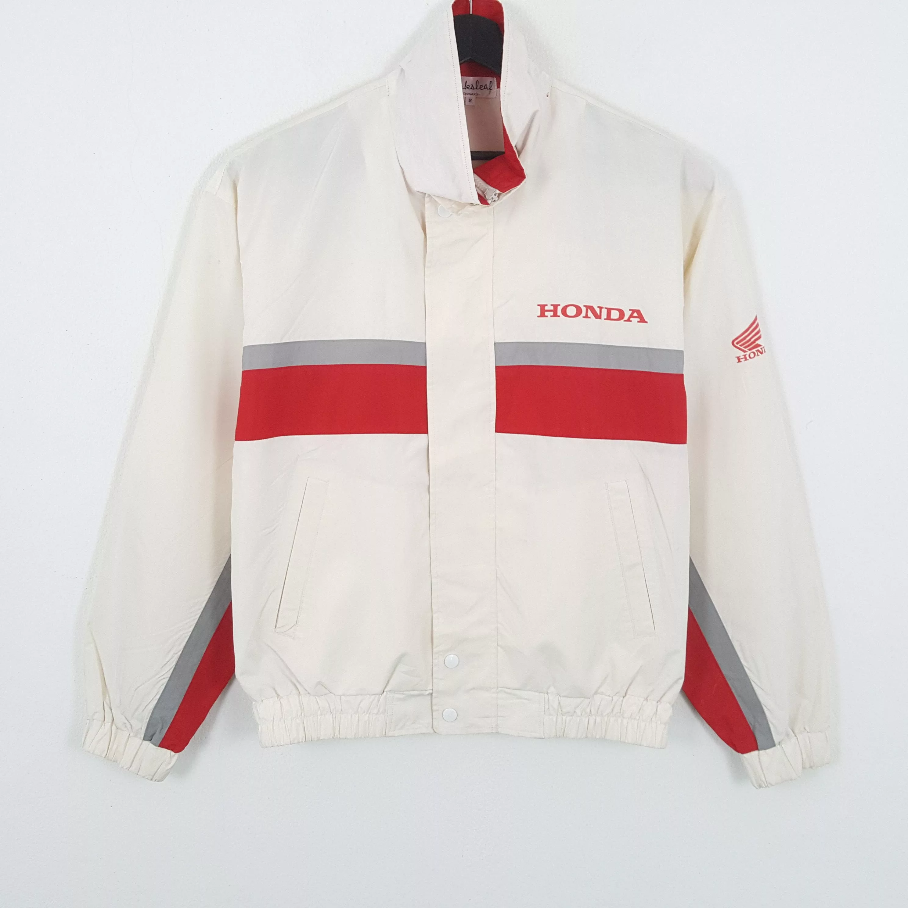 Honda Light Jackets Honda × Vintage HONDA RACING Jacket Nice Design White