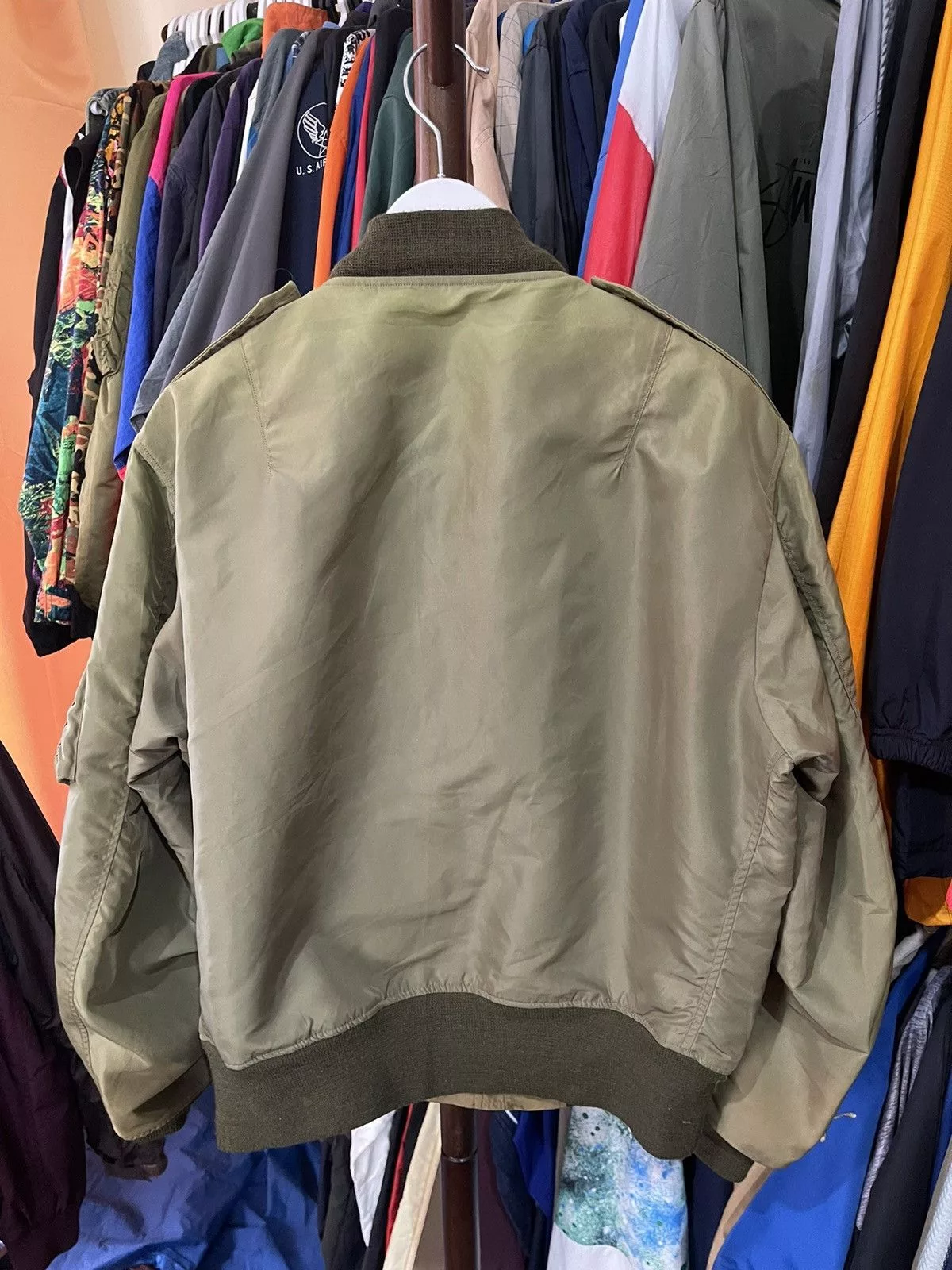 Buzz Rickson's Bombers Buzz Rickson's × Toyo Enterprises × Vintage Vtg. Buzz Rickson Type L-2 Flight USAF Crown Zipper Jacket Green