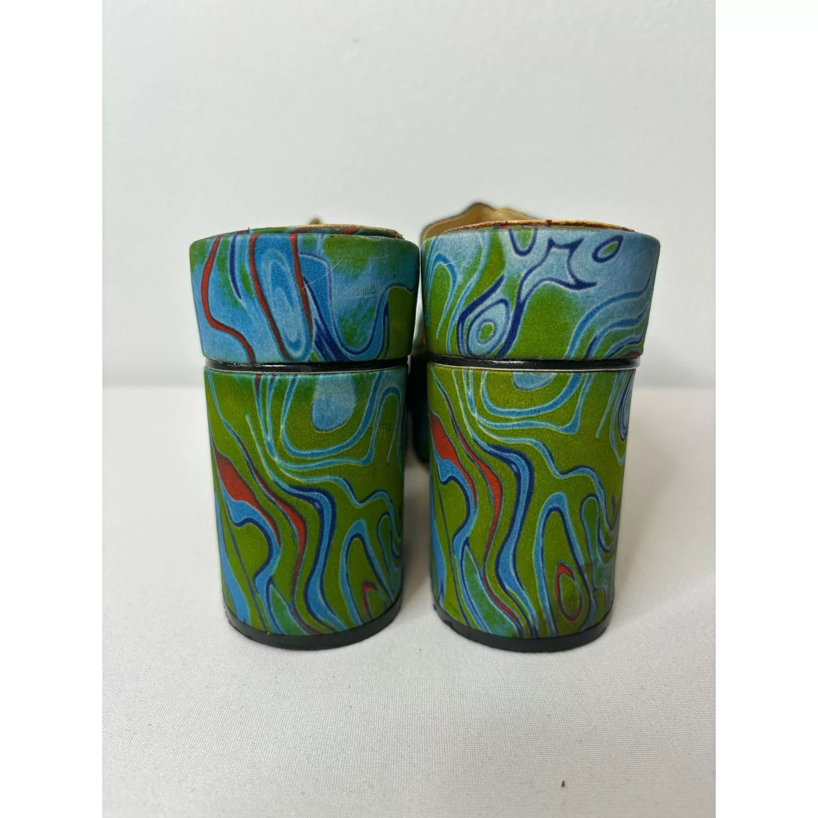 Unknown London Heels Unknown London Groovy Platform Heels Blue