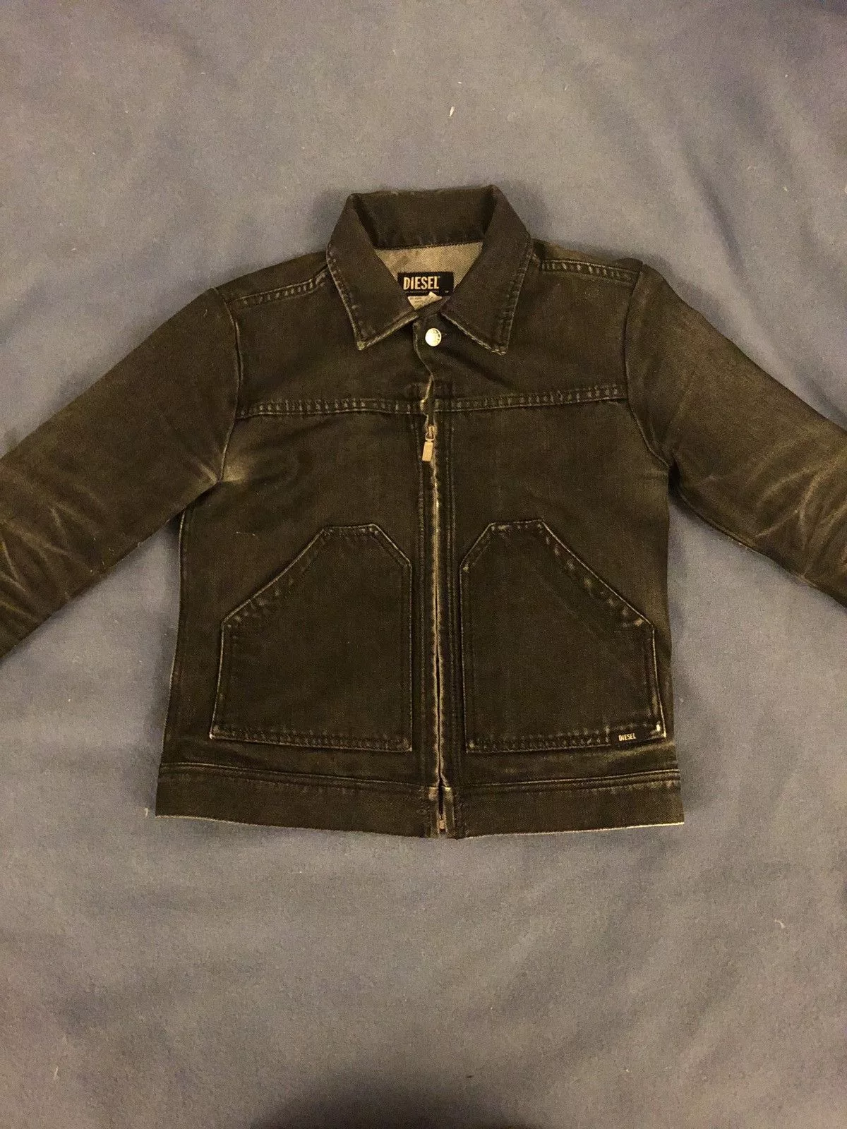 Diesel Denim Jackets Diesel black denim jacket