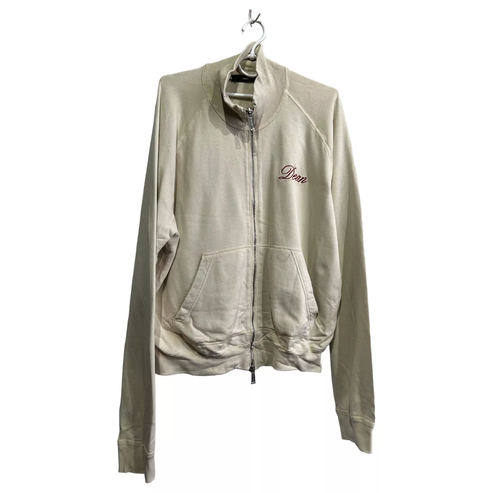 Dsquared2 Sweatshirts Hoodies Dsquared2 Dean zip sweatshirt oversize Pullover size 2XL Beige