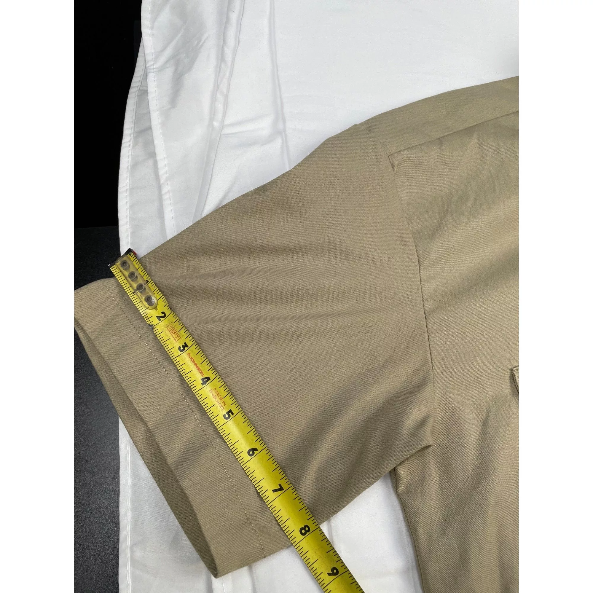 Dickies Shirts Button Ups Dickies Flex Men's Khaki Button up Short Sleeve Work Shirt S Brown
