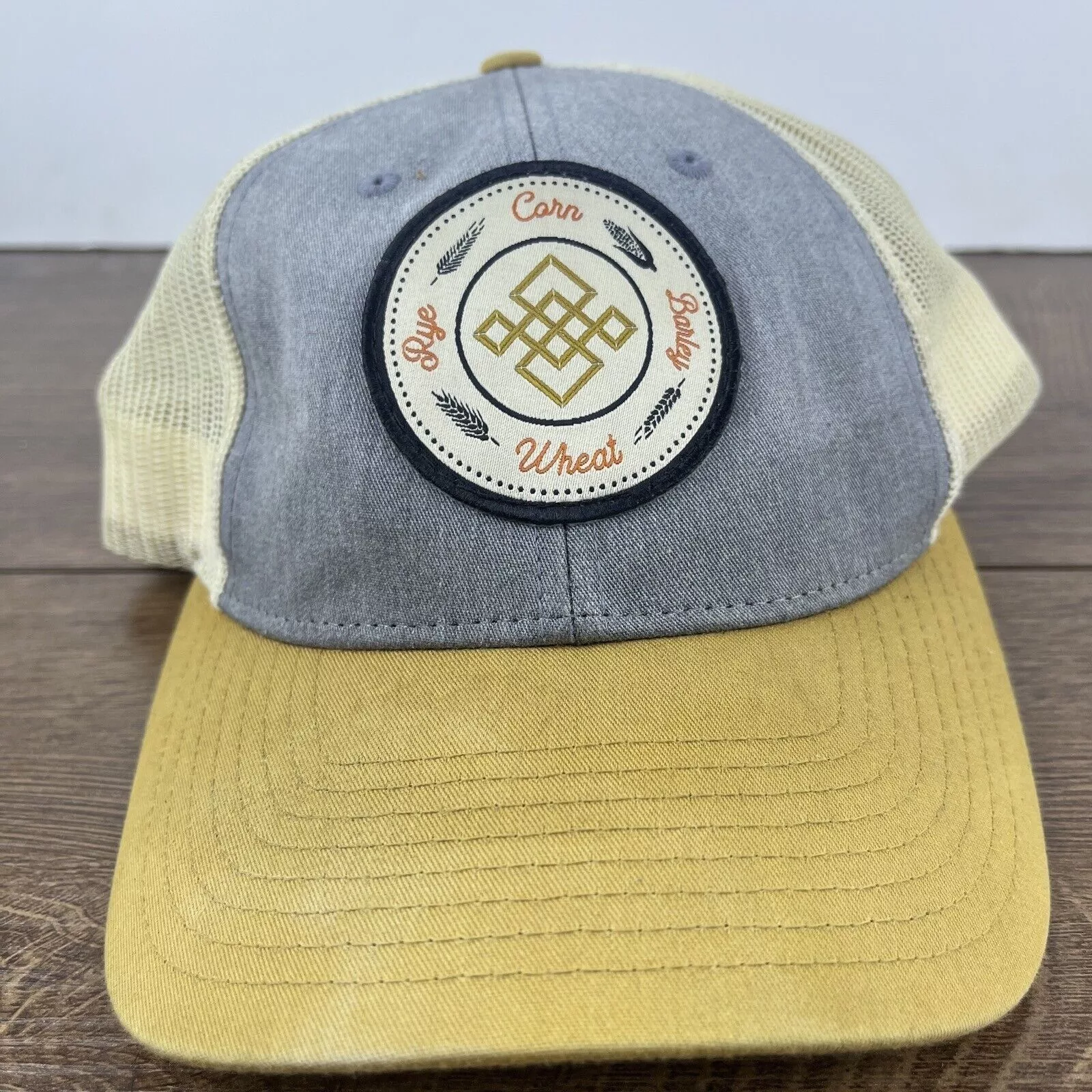 Other Hats Other Farmer Hat Corn Barley Wheat Rye Hat Gray Hat Adjustable Adu