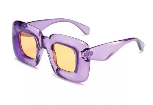 Electric Visual Glasses Electric Visual Y2K Square Sunglasses Purple Streetwear