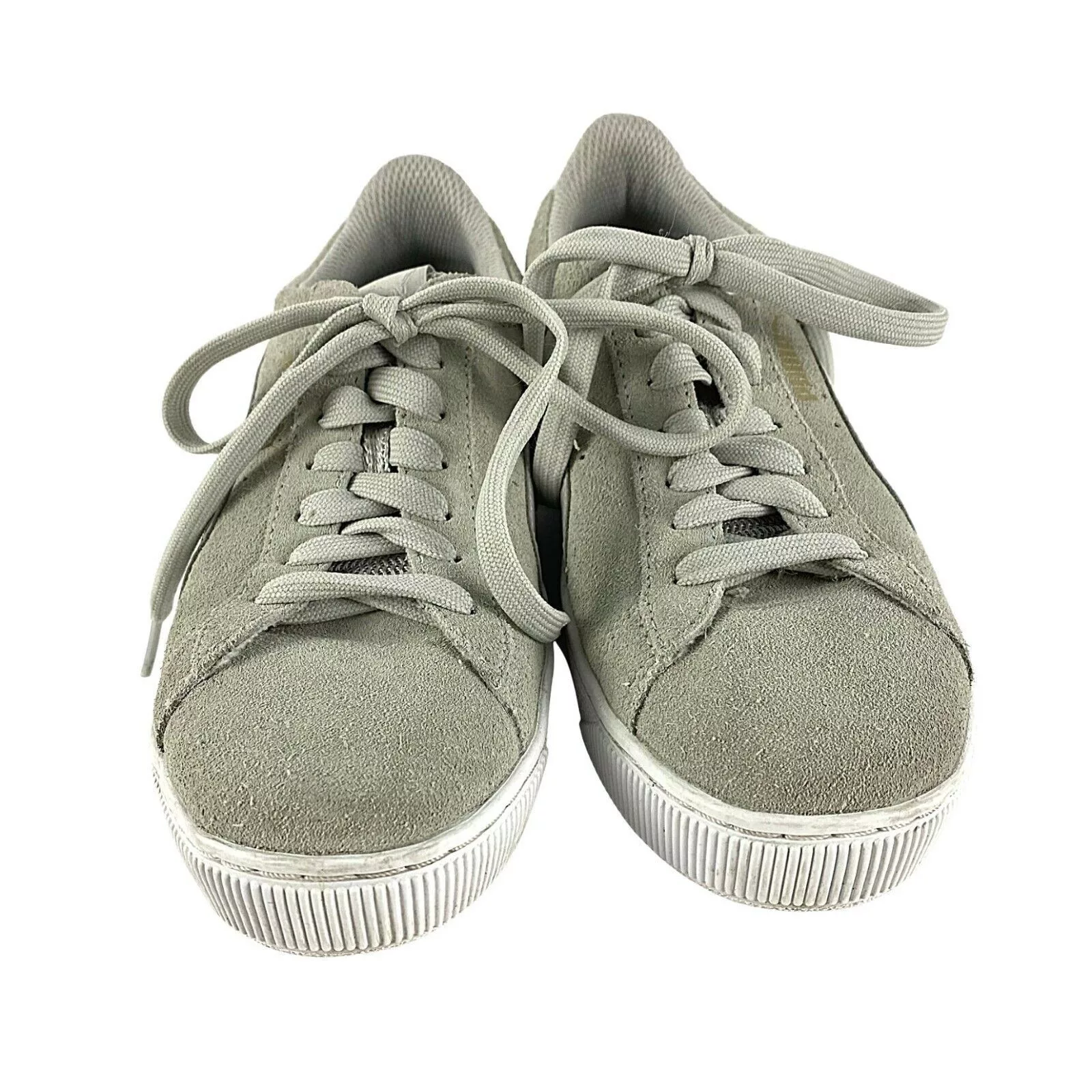 Puma Low Top Sneakers Puma Suede Platform Vikky Sneakers Soft Foam Gray Size 6