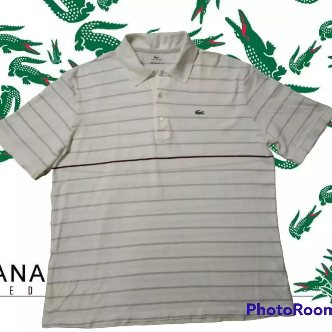 Lacoste Polos Lacoste Polo striped 🐊 White Basics