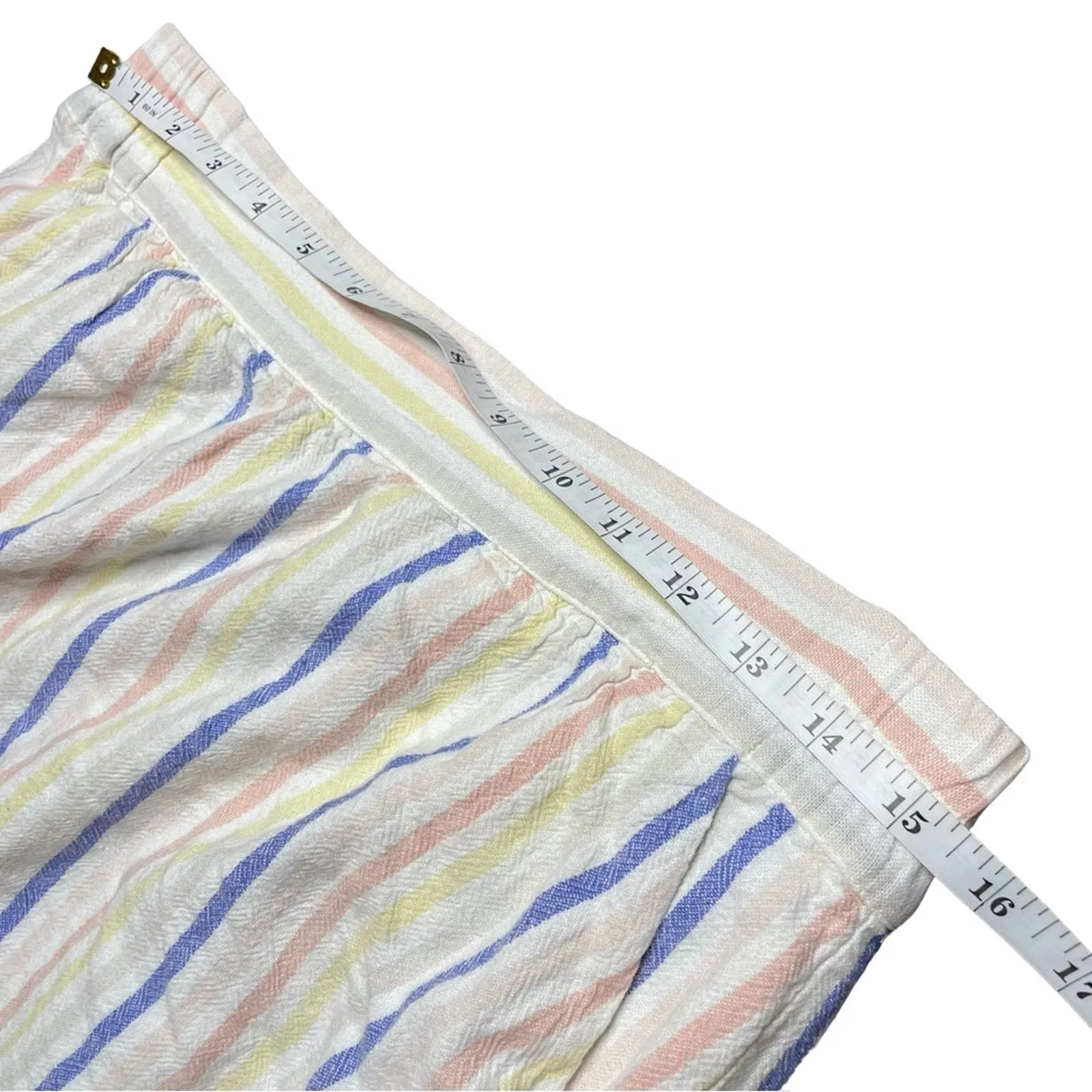Loft Mini Skirts Loft Lined Blend Striped Skirt White