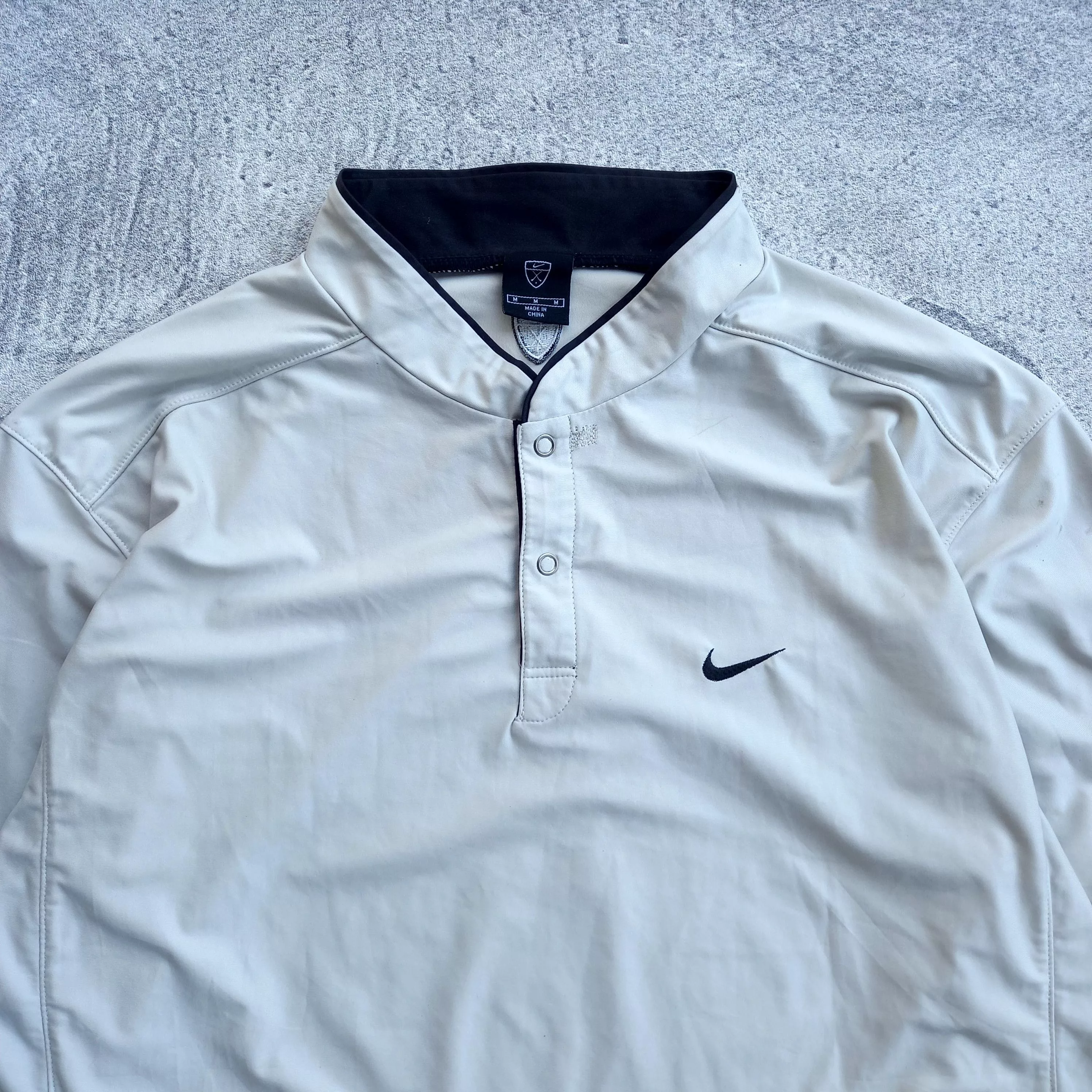 Nike Light Jackets Nike × Vintage ❌LAST DROP❌Y2k Nike Golf Half Button Jacket Gray Streetwear