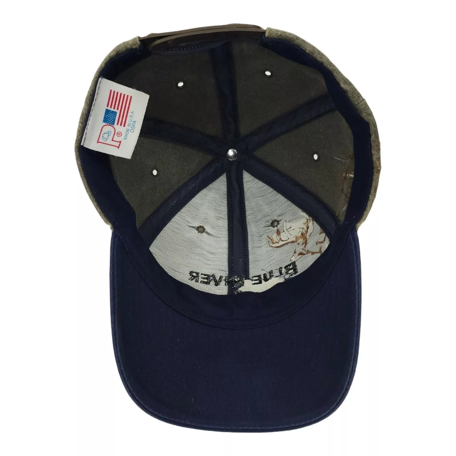 Other Hats Other Blue River Outdoors Embroidered Buck Snapback Cap Trucker Gray