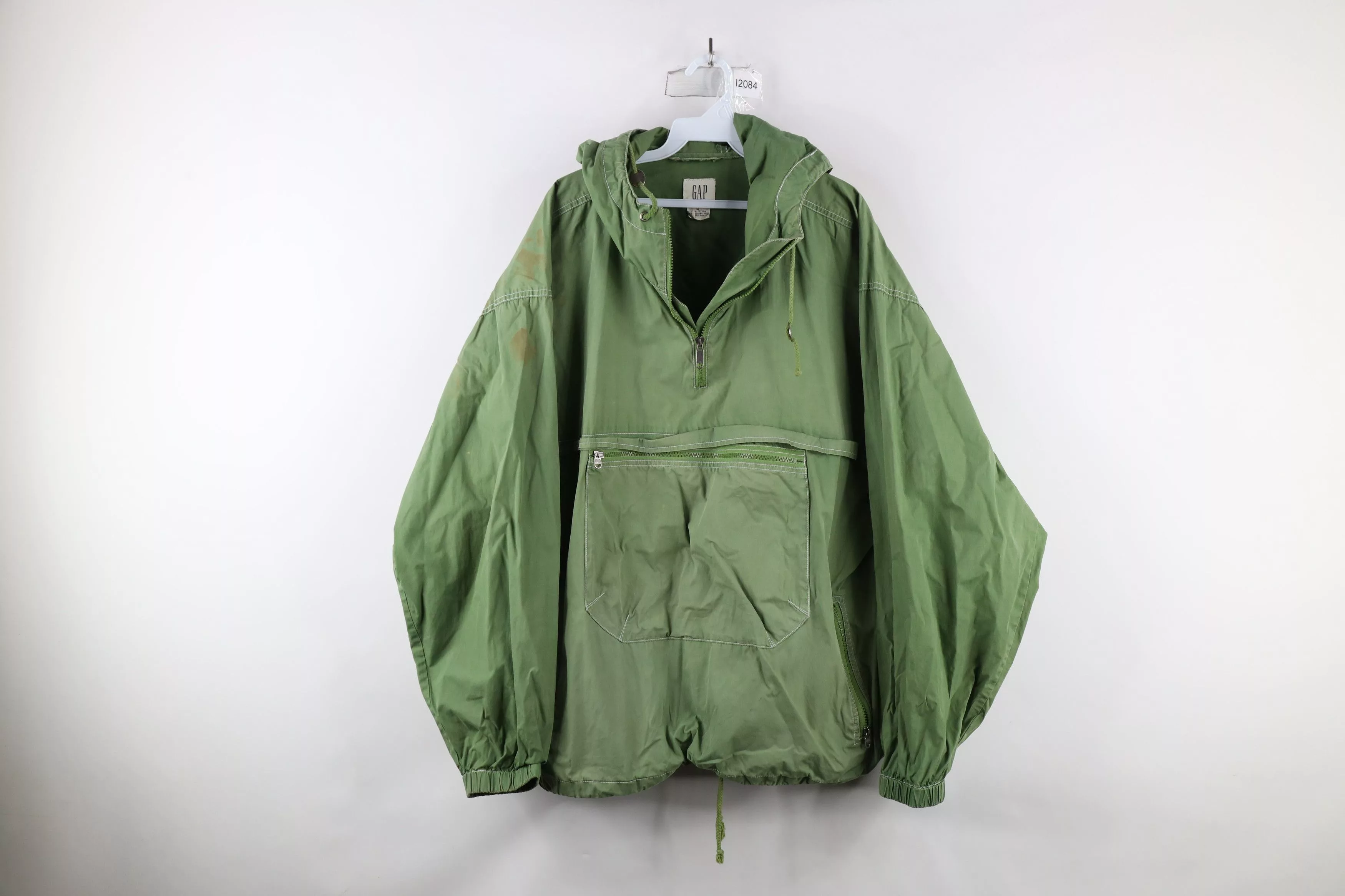 Gap Light Jackets Gap × Vintage Vintage 90s Gap Hooded Pullover Anorak Jacket Green