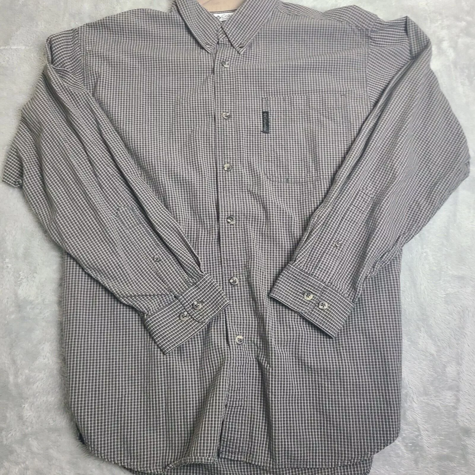 Columbia Shirts Button Ups Columbia Button Down Long Sleeve Shirts Size Large Brown Multi