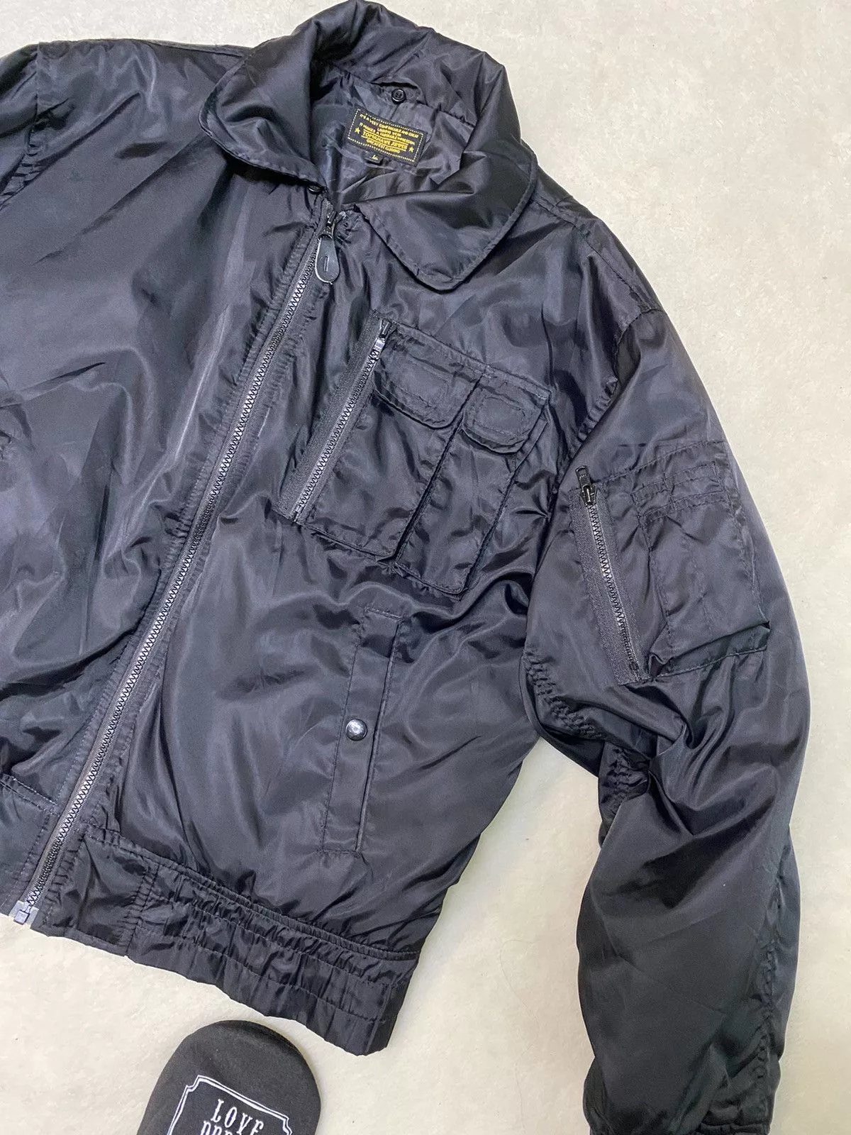 Vintage Bombers Vintage Tomahawk jumper bomber jacket Black