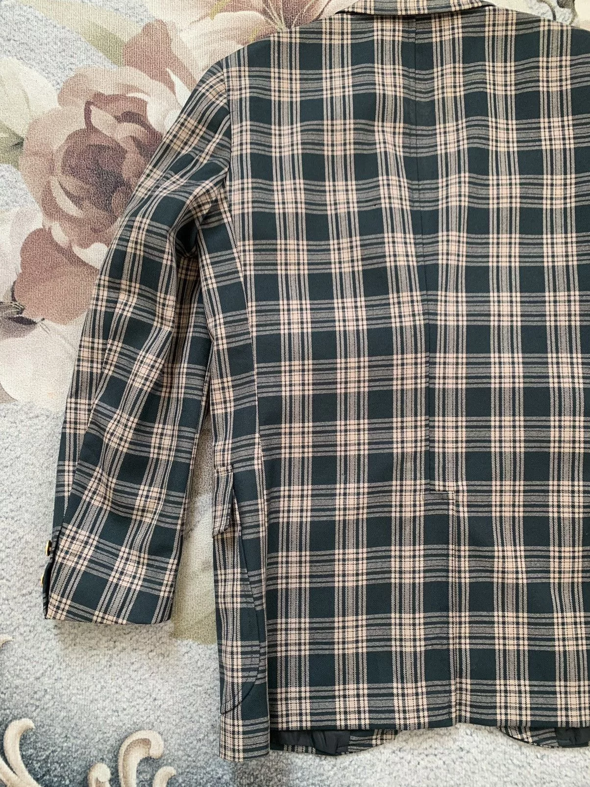 Van Light Jackets Van × Vans Nice Checkered Wool Van Jacket Green