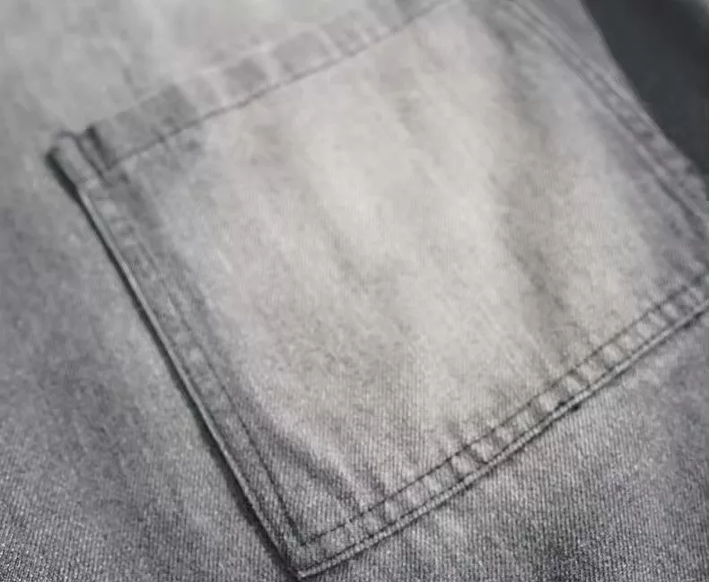 Jean Denim Oversized Pocket Retro Baggy Jeans Gray