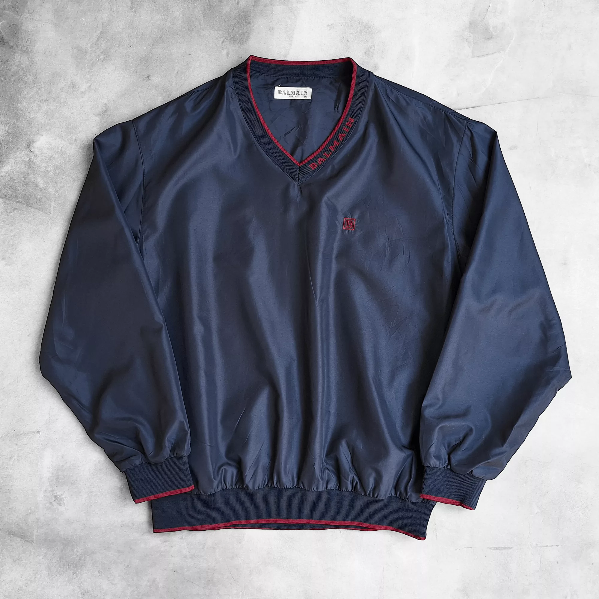 Balmain Light Jackets Vintage Balmain Windbreaker Jacket Blue