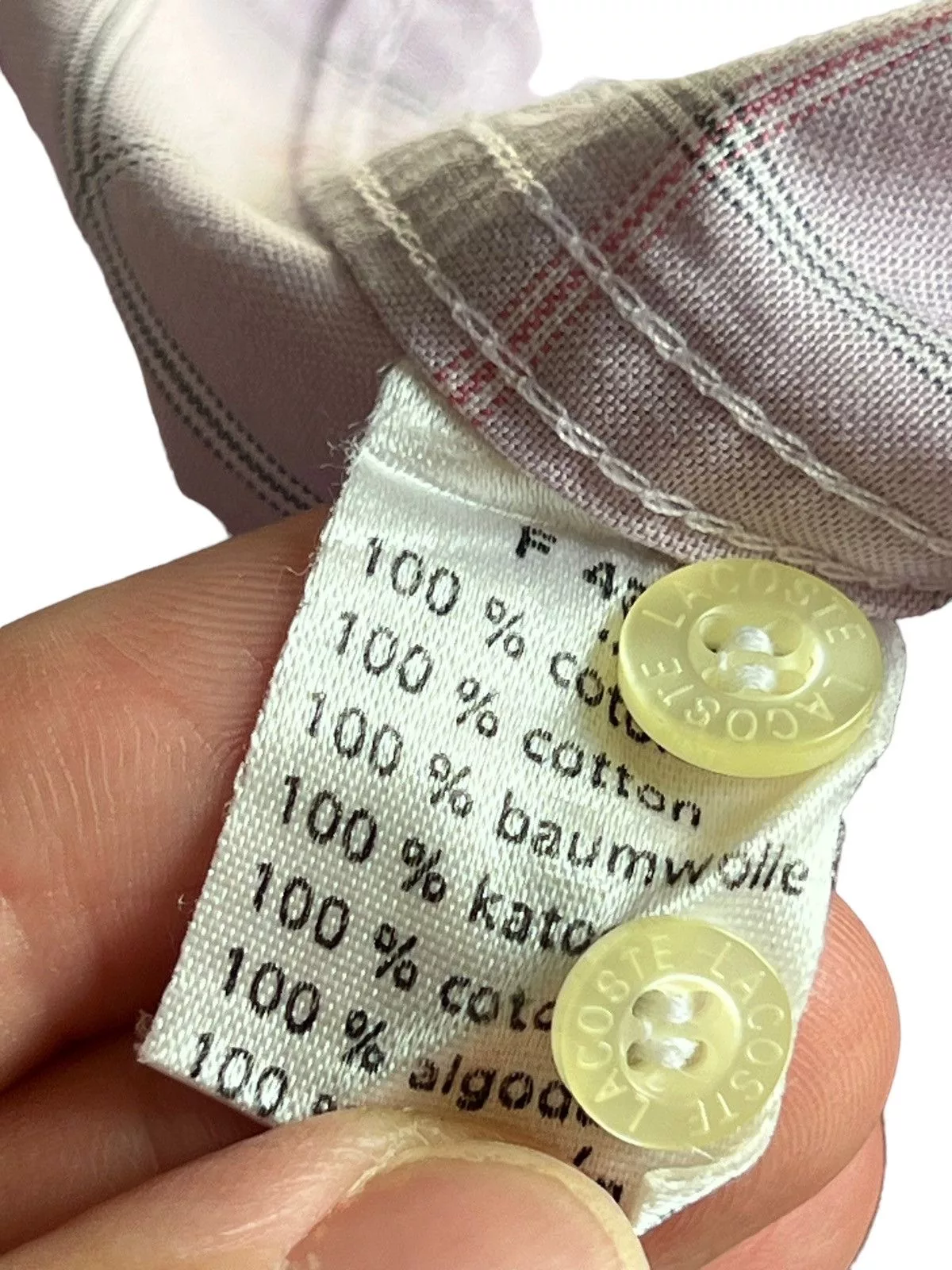 Lacoste Shirts Button Ups Lacoste vintage pink button up