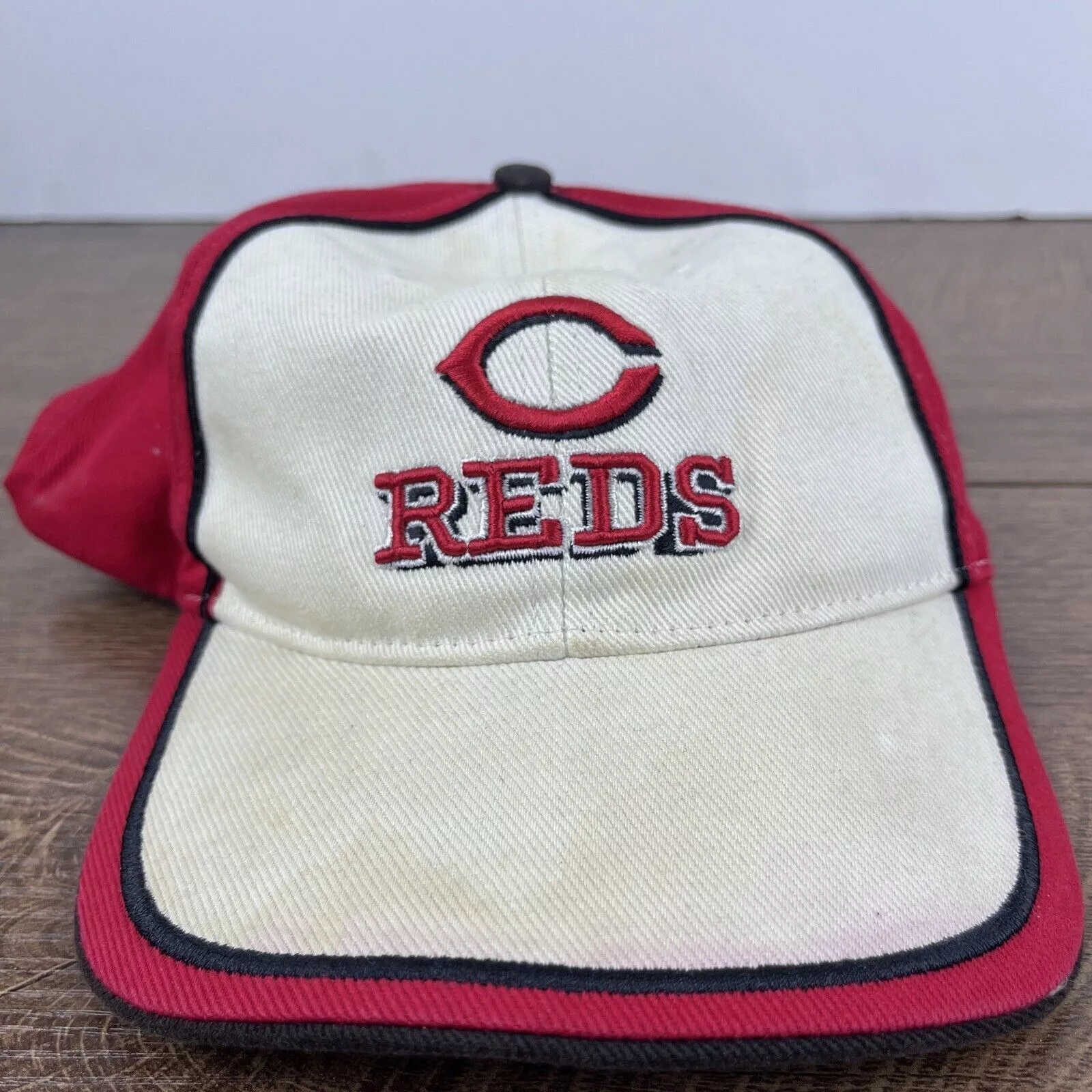 Other Hats Other Cincinnati Reds MLB Hat Reds Hat White Adjustable Hat Adult