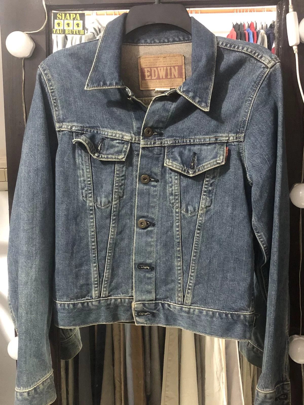 Edwin Denim Jackets Edwin × Vintage VTG x DENIM x JACKET EDWIN Blue